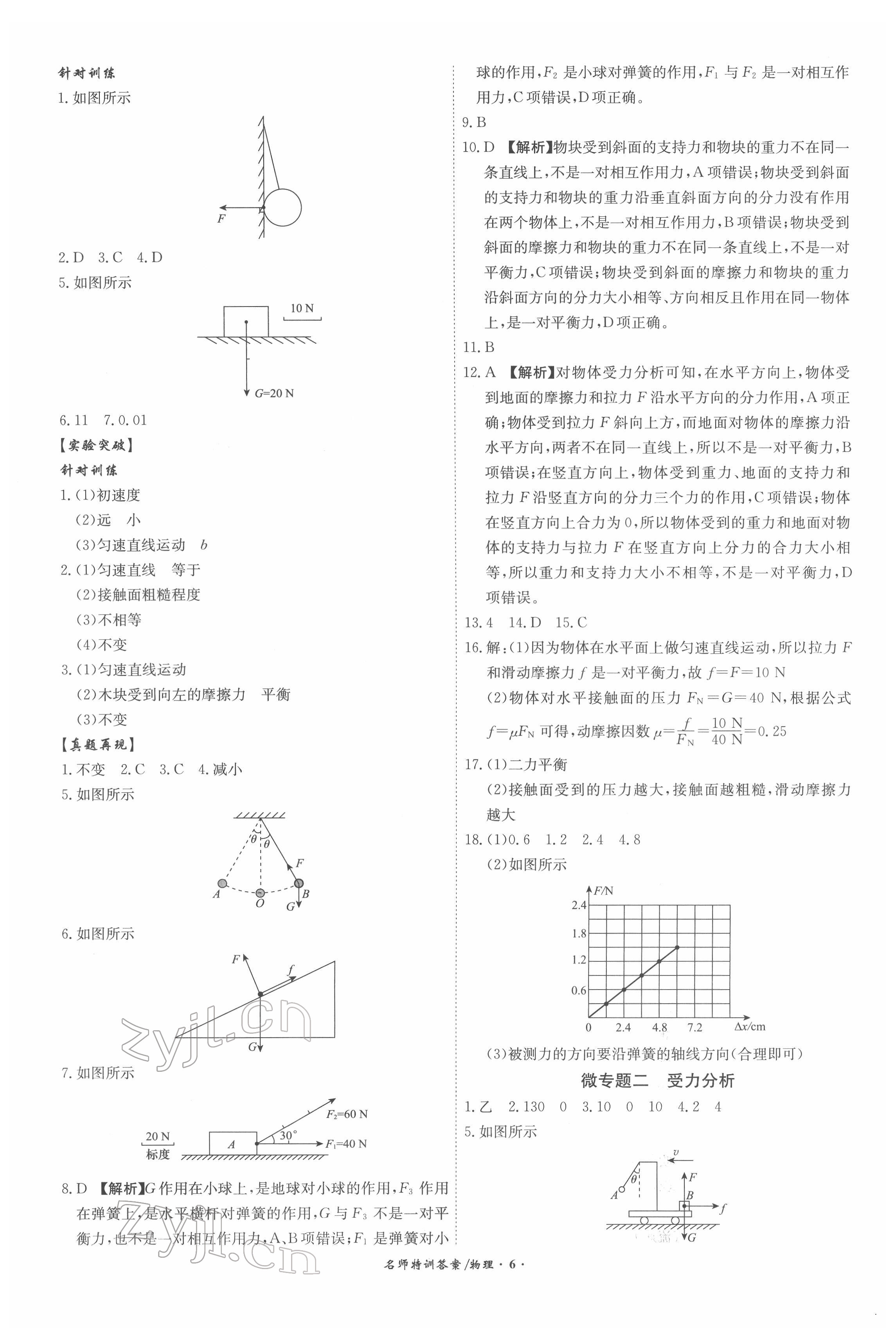 2022年名師特訓物理安徽專版 第6頁