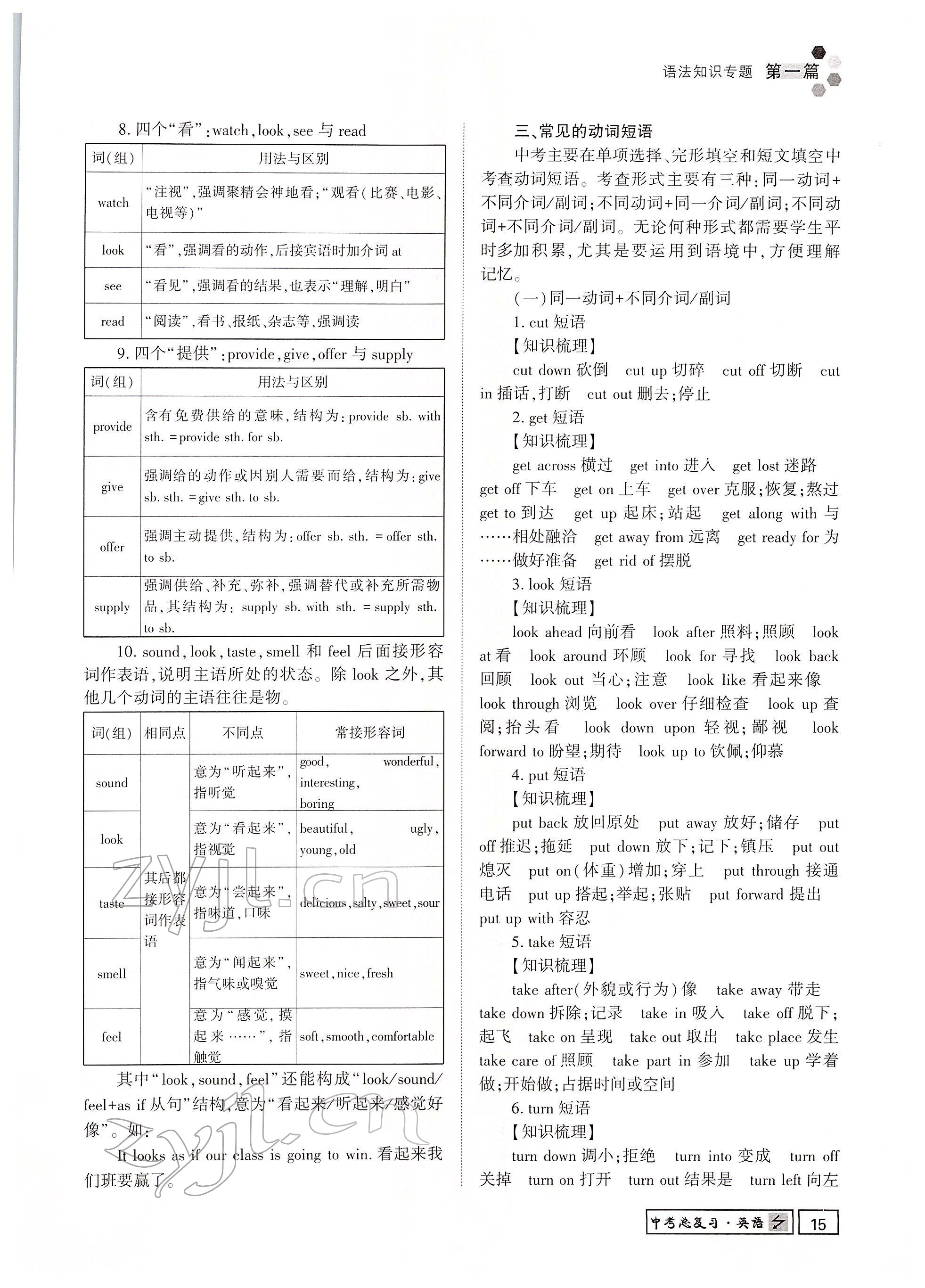 2022年黔东南中考导学英语 参考答案第53页