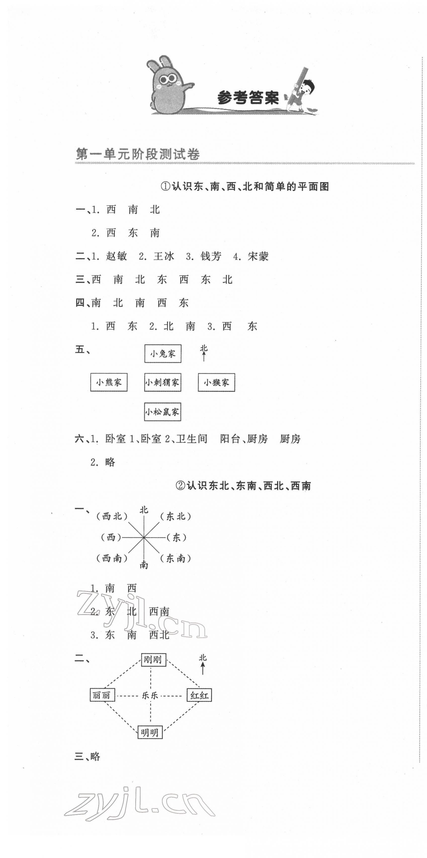 2022年新目標(biāo)檢測(cè)同步單元測(cè)試卷三年級(jí)數(shù)學(xué)下冊(cè)人教版 第1頁(yè)