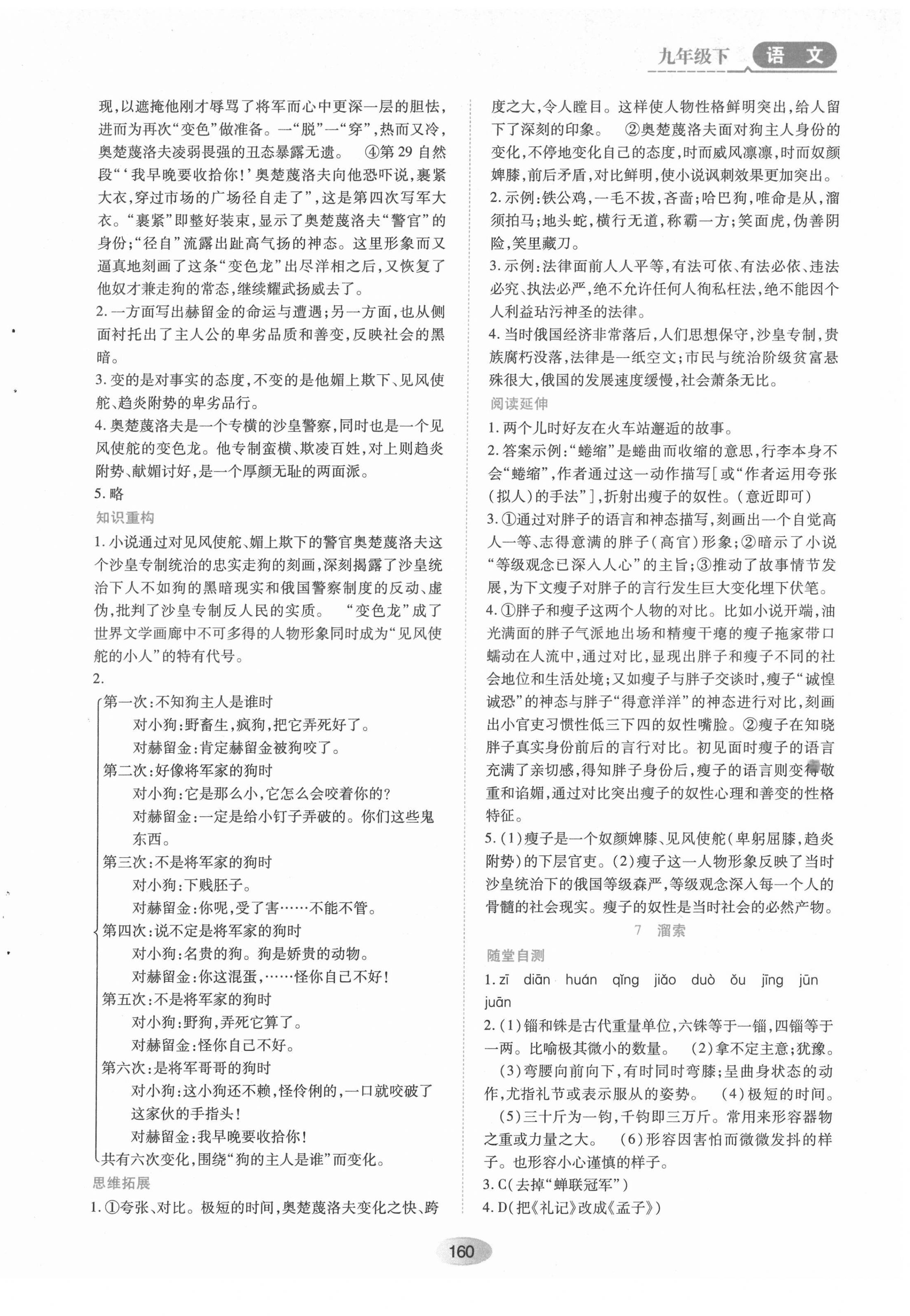 2022年資源與評(píng)價(jià)黑龍江教育出版社九年級(jí)語(yǔ)文下冊(cè)人教版 第6頁(yè)