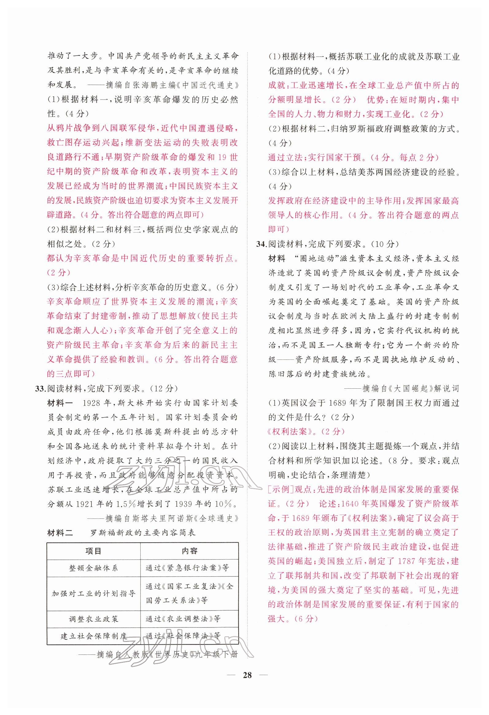 2022年新啟航中考速記攻略歷史福建專版&nbsp;第28頁