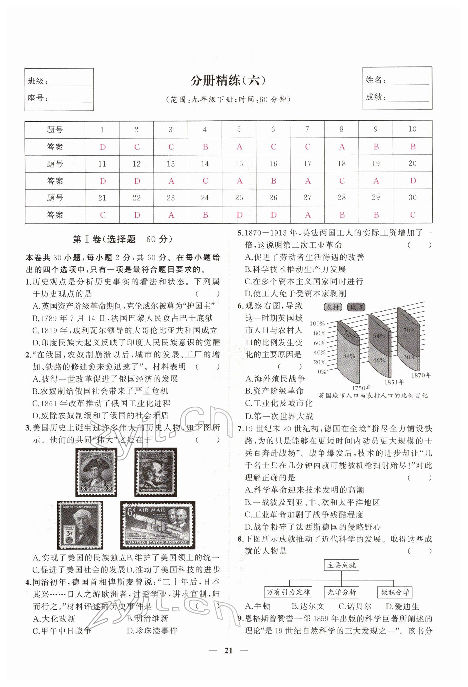 2022年新啟航中考速記攻略歷史福建專版&nbsp;第21頁