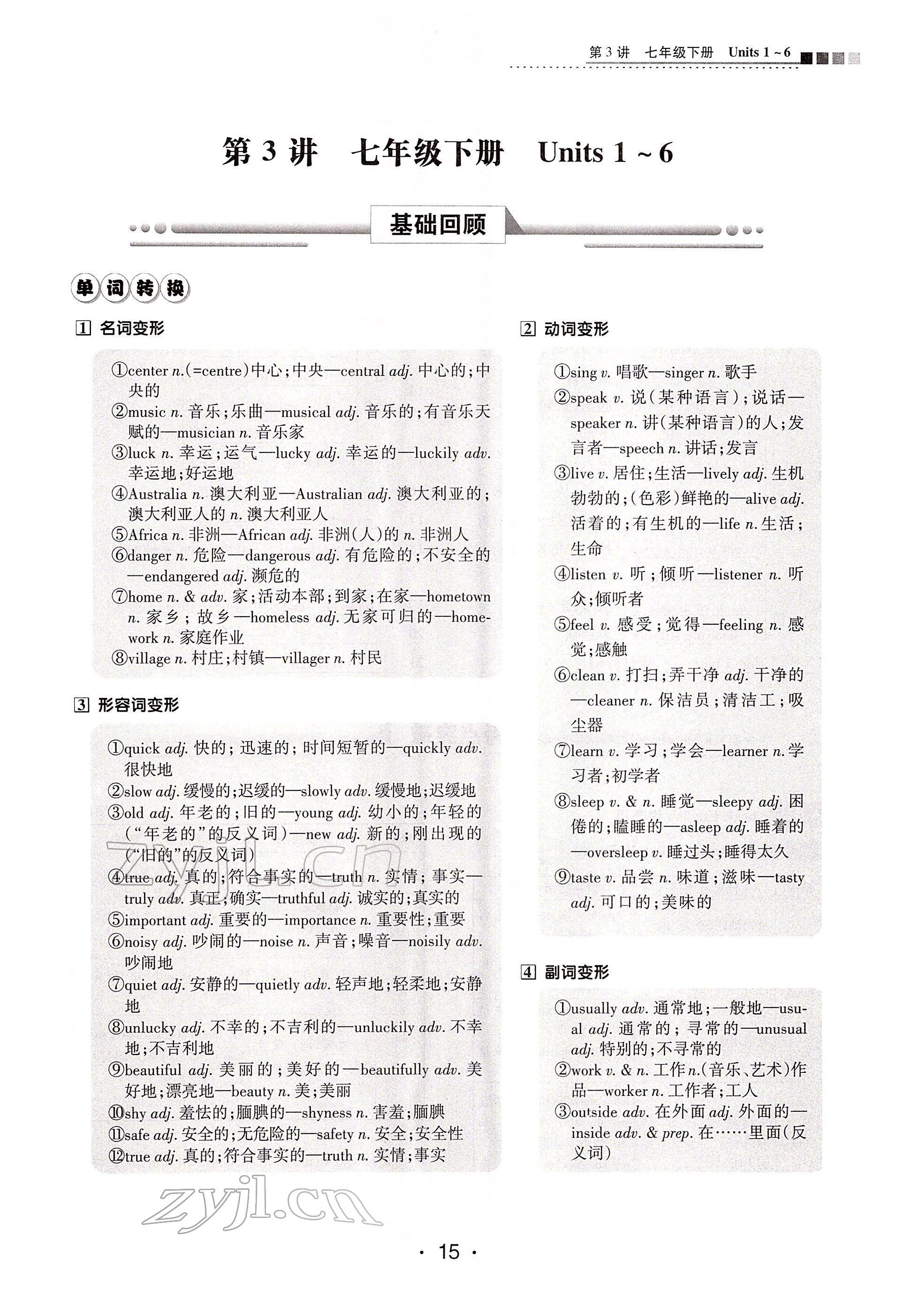 2022年學考新評價英語 參考答案第15頁