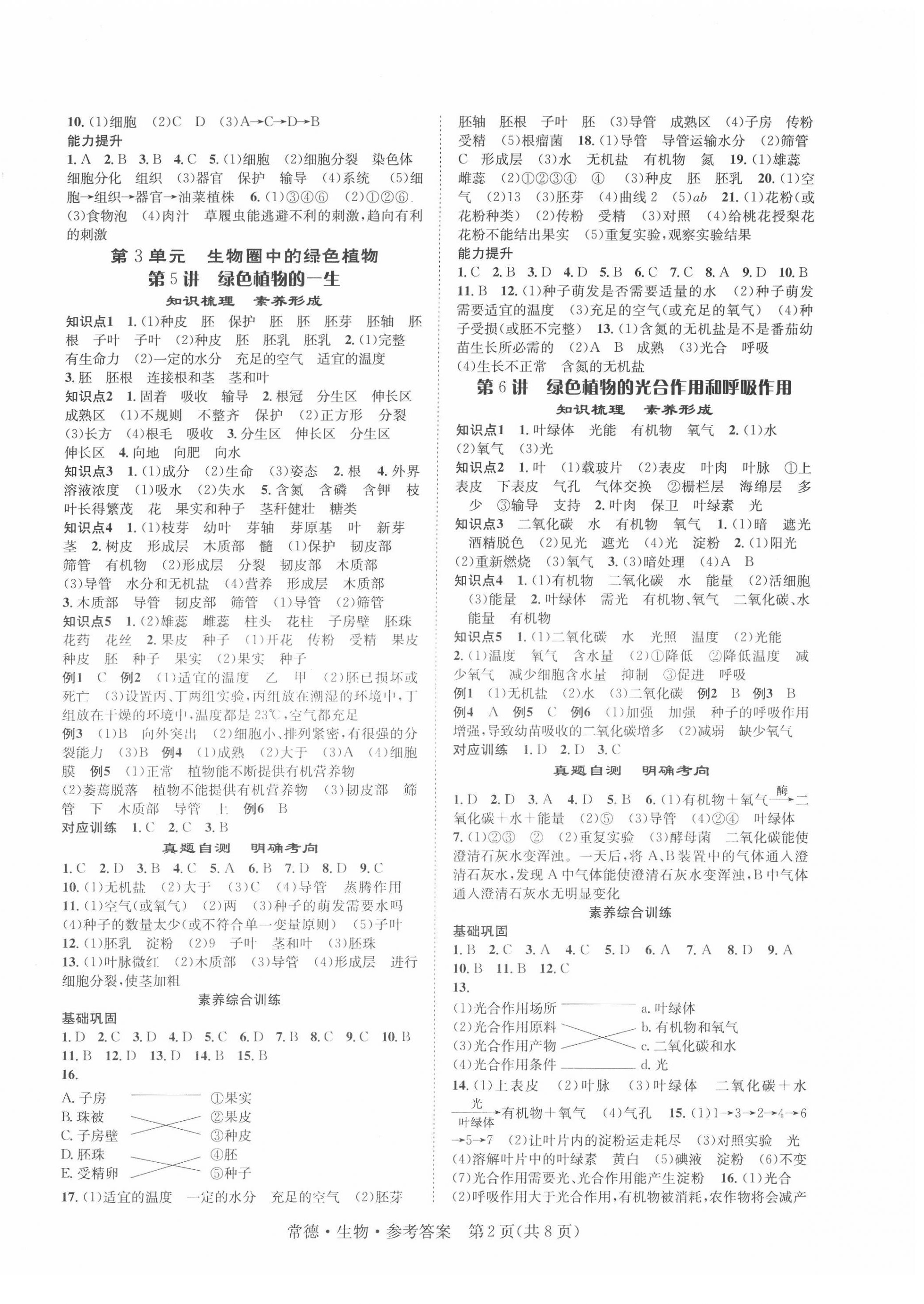 2022年國(guó)華圖書(shū)中考拐點(diǎn)生物常德專(zhuān)版 第2頁(yè)