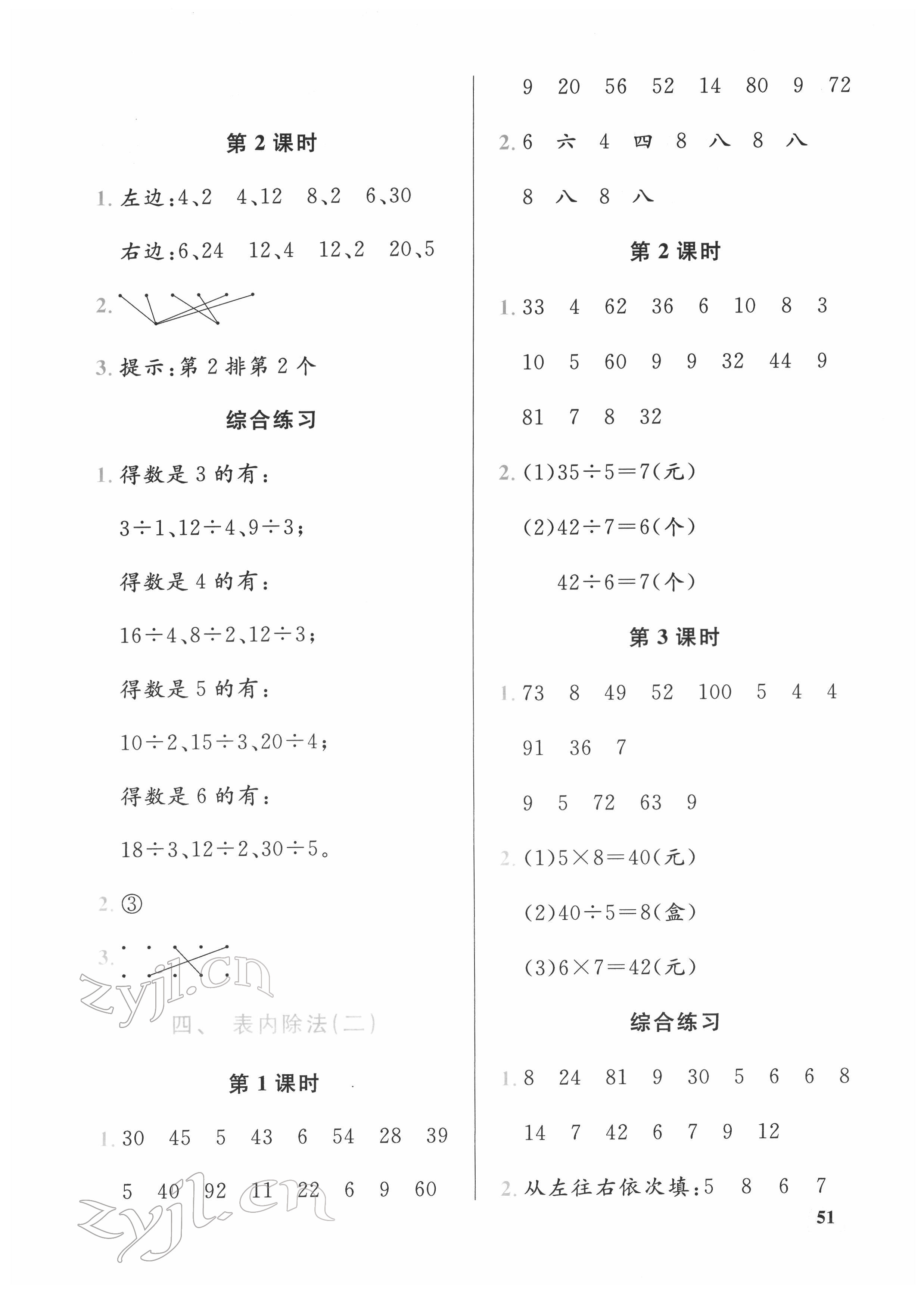 2022年口算能力訓練湖北科學技術(shù)出版社二年級數(shù)學下冊人教版 第3頁