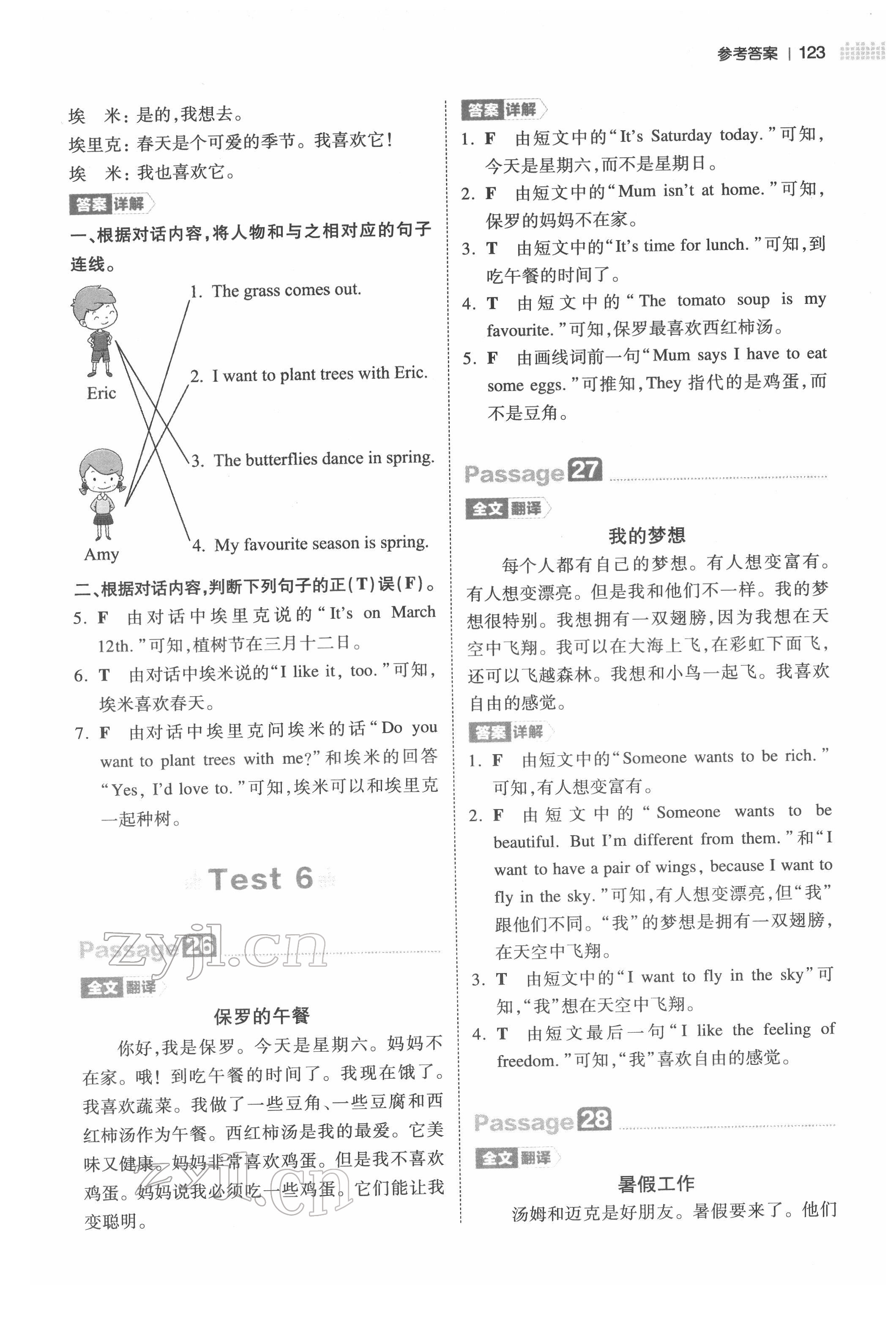 2022年一本四年級小學(xué)英語閱讀訓(xùn)練100篇 第9頁