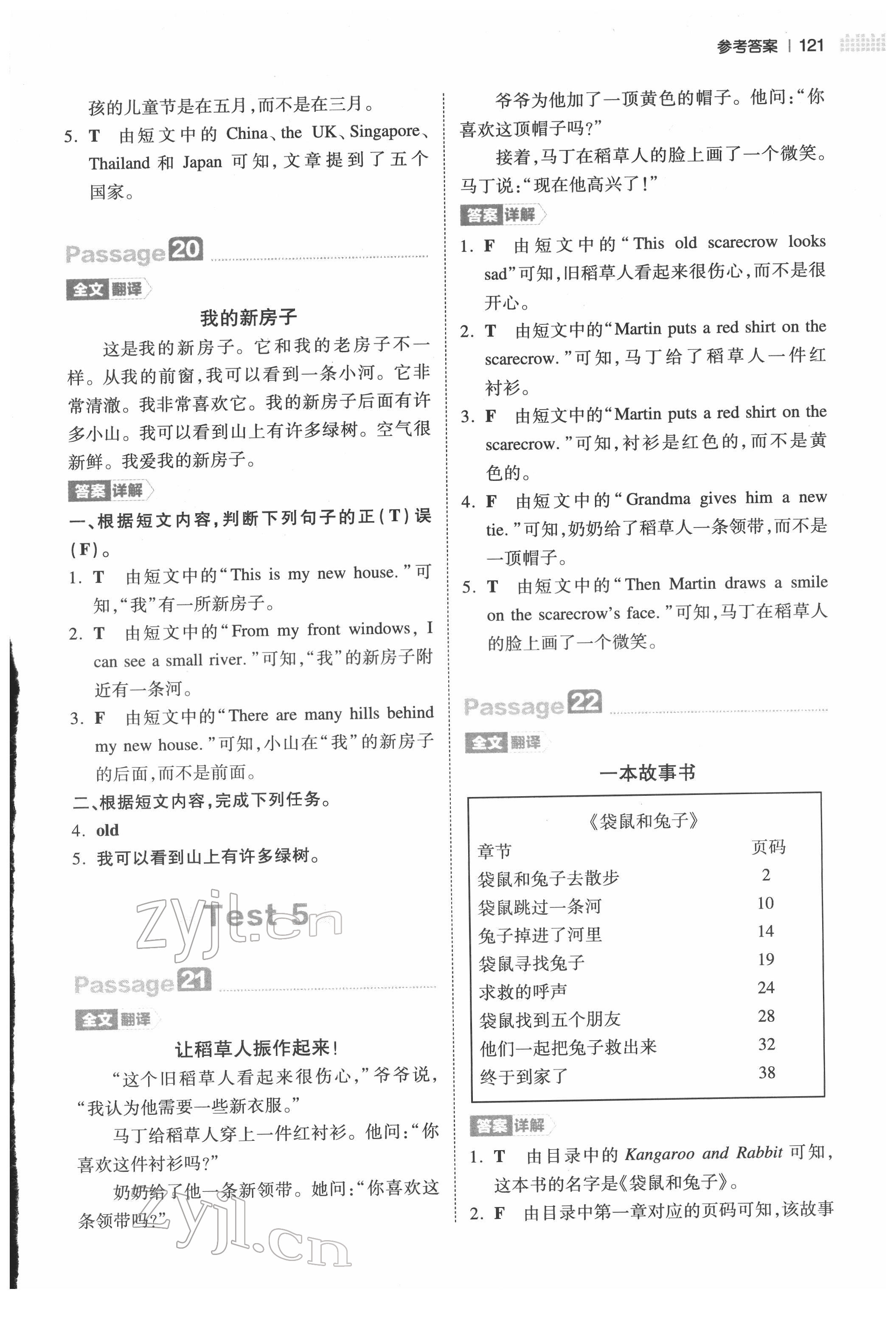 2022年一本四年級(jí)小學(xué)英語(yǔ)閱讀訓(xùn)練100篇 第7頁(yè)