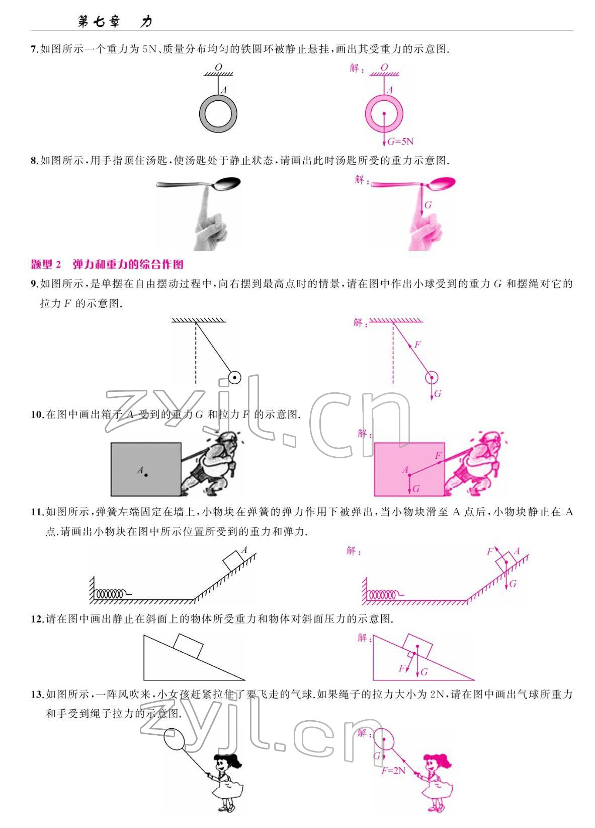 2022年高手點題八年級物理下冊人教版 參考答案第13頁