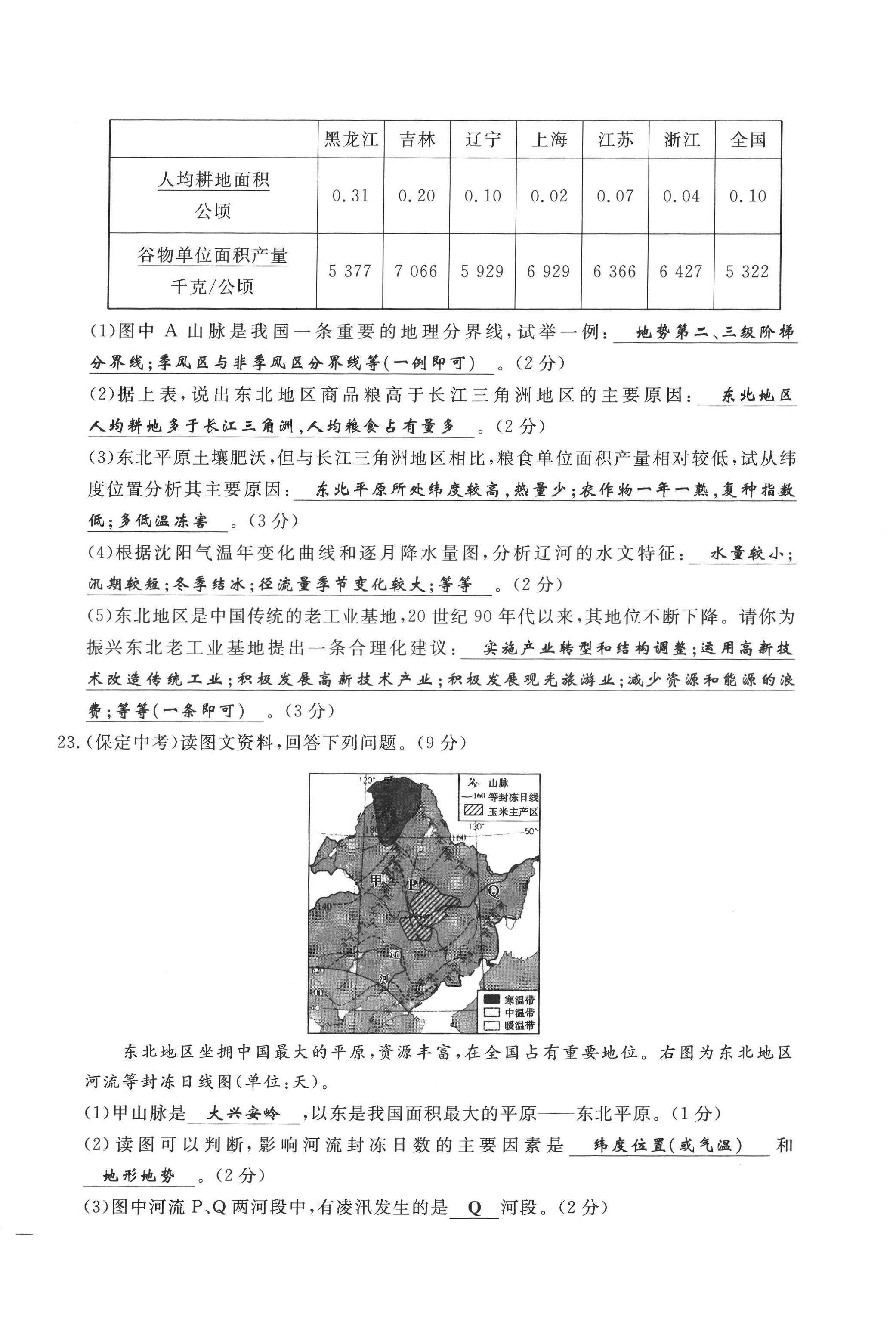 2022年績優(yōu)課堂高效提升滿分備考八年級(jí)地理下冊(cè)湘教版 第14頁