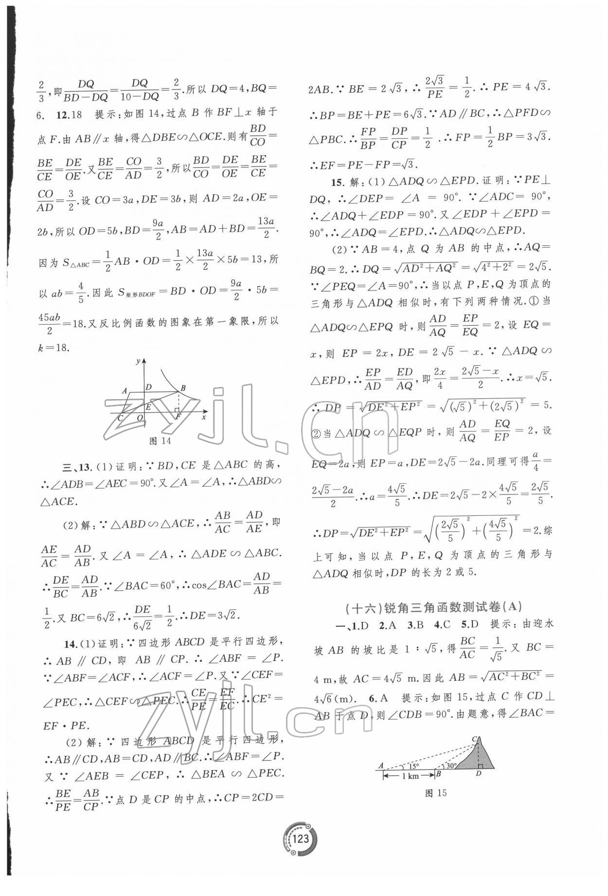 2022年中考先鋒中考總復(fù)習(xí)配套測試卷數(shù)學(xué)A版 第13頁