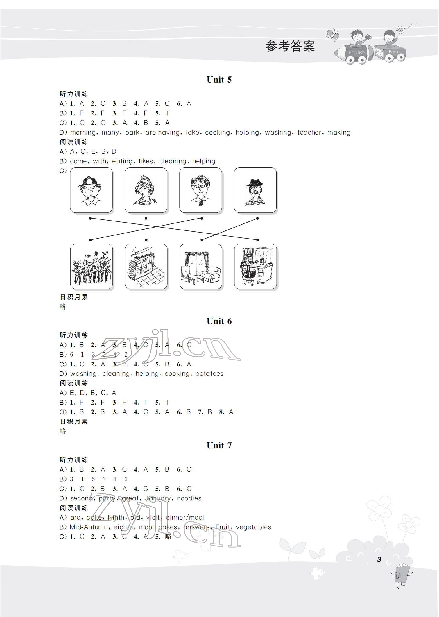 2022年听读教室小学英语听读五年级下册译林版加强版 参考答案第3页