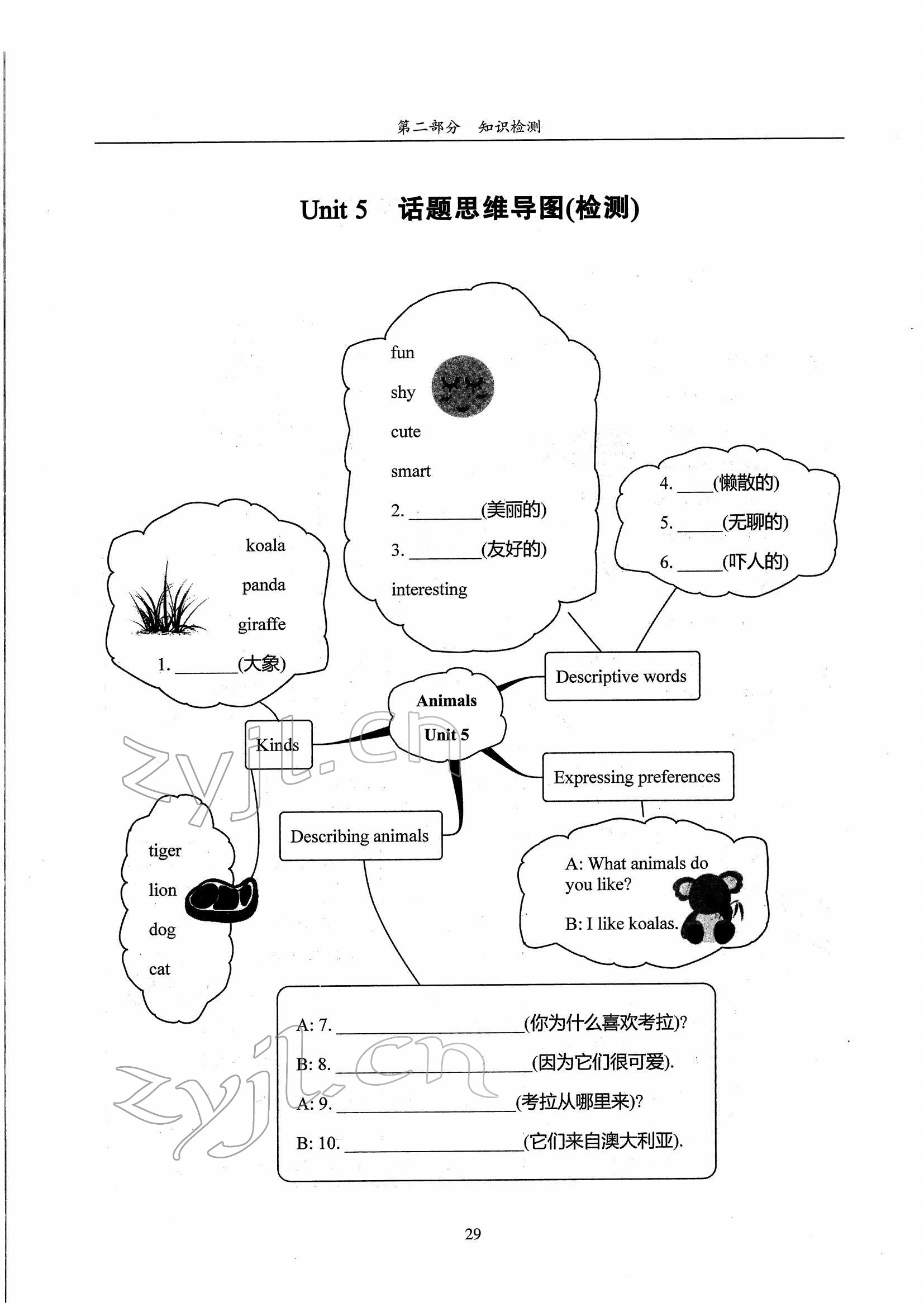 2022年指南針高分必備七年級(jí)英語(yǔ)下冊(cè)人教版 參考答案第54頁(yè)