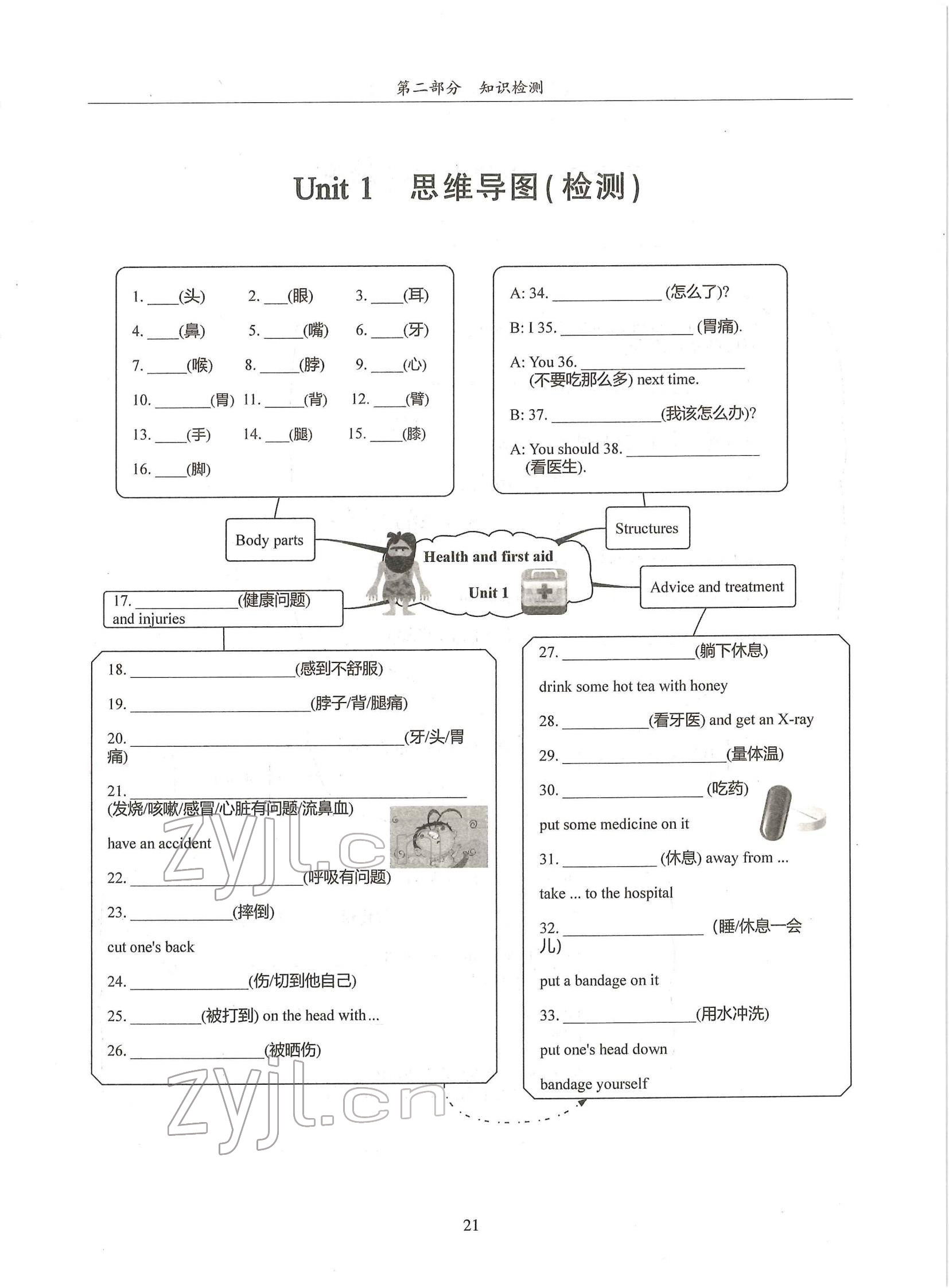 2022年指南針高分必備八年級英語下冊人教版 參考答案第45頁