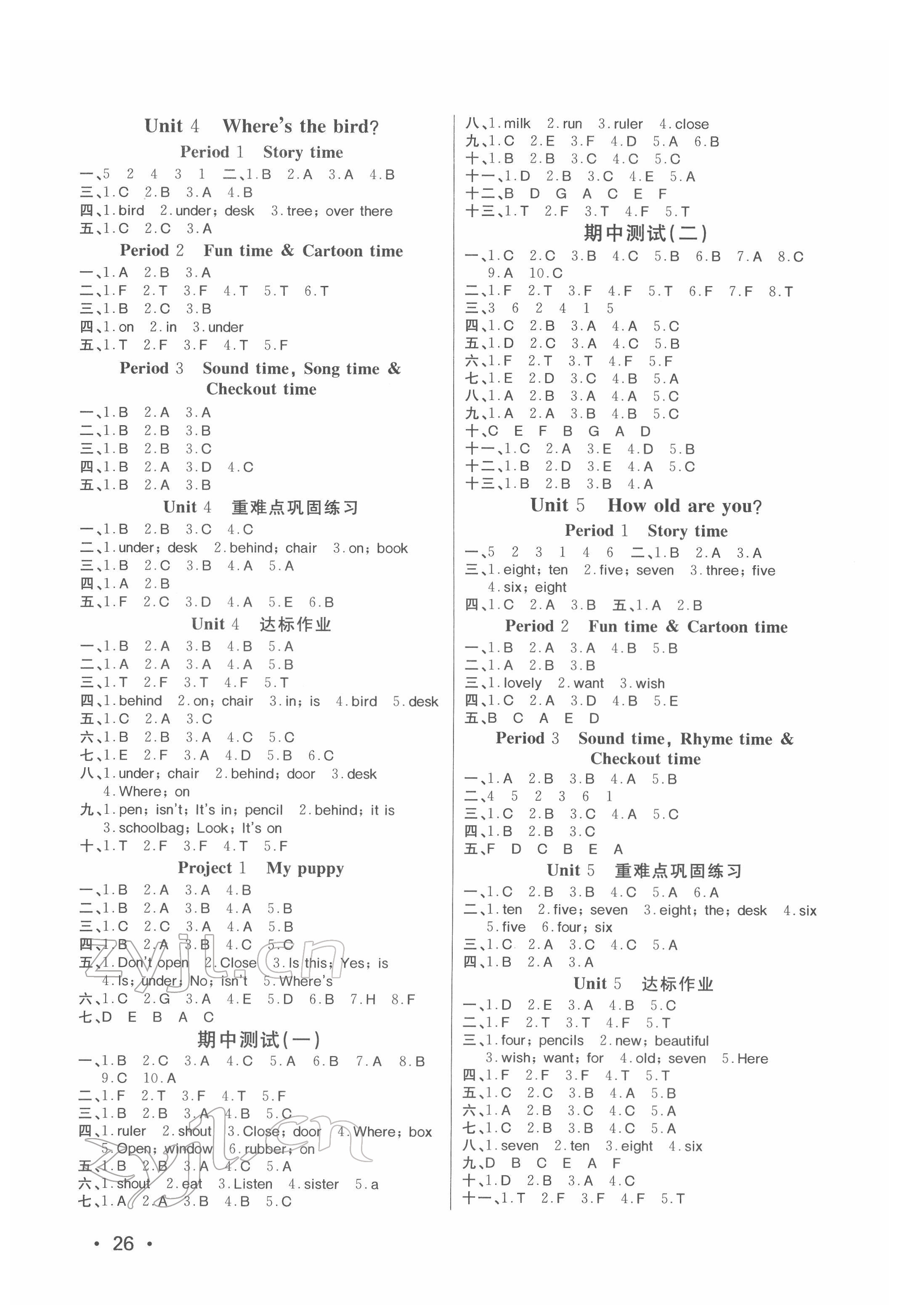 2022年全程夺冠三年级英语下册译林版 第2页