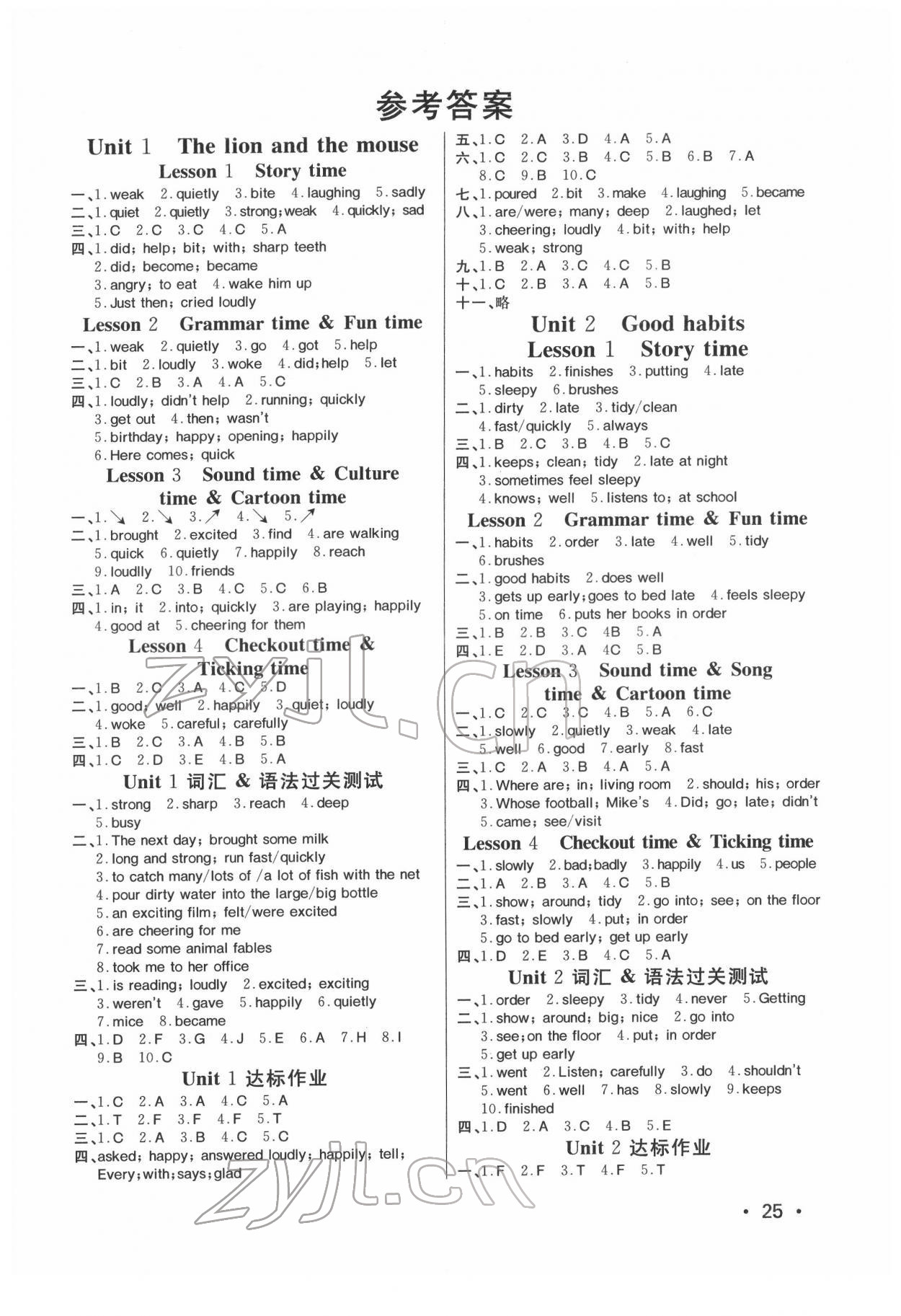 2022年全程奪冠六年級(jí)英語(yǔ)下冊(cè)譯林版 參考答案第1頁(yè)