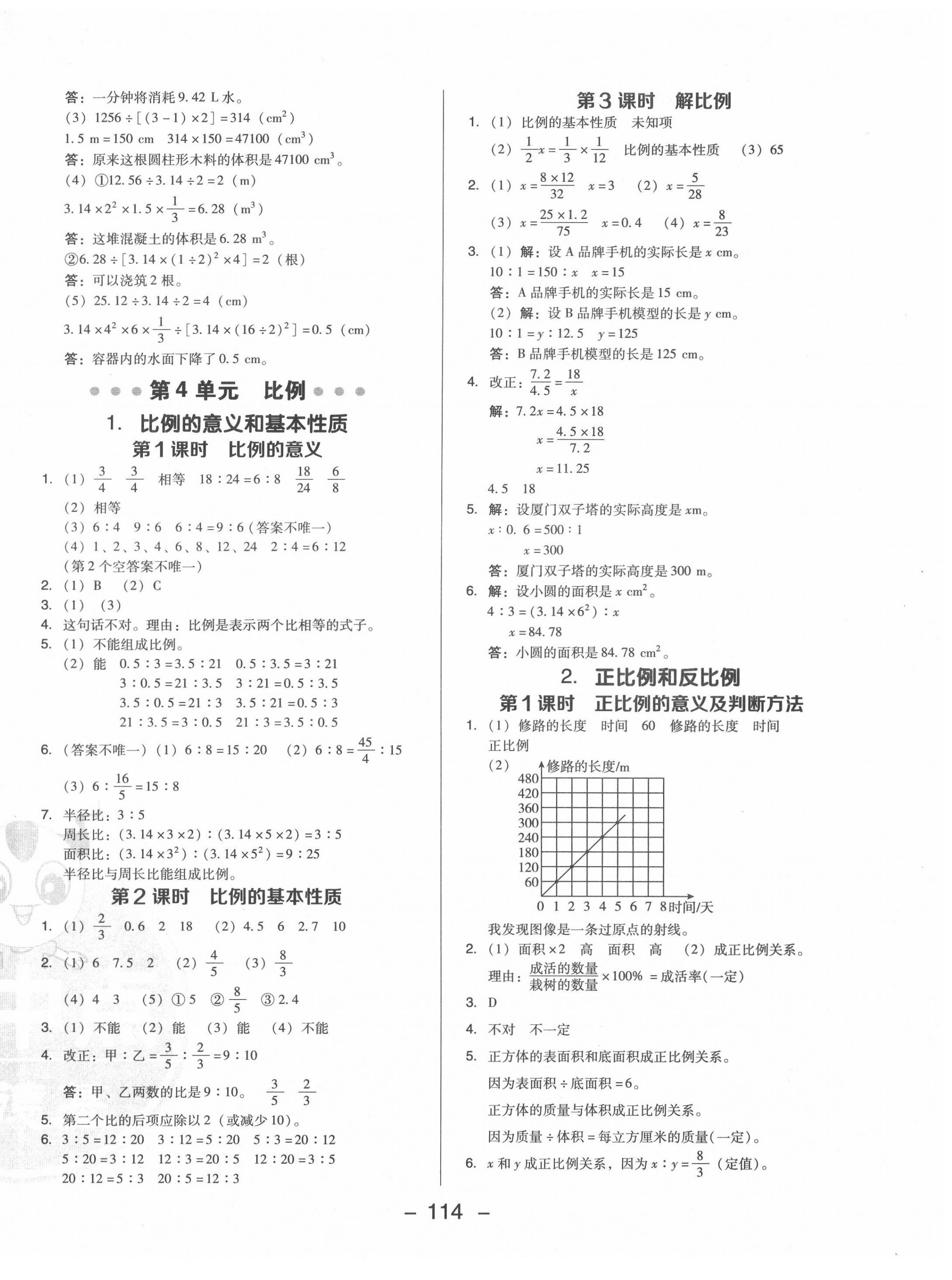 2022年綜合應用創(chuàng)新題典中點六年級數(shù)學下冊人教版福建專版 第6頁