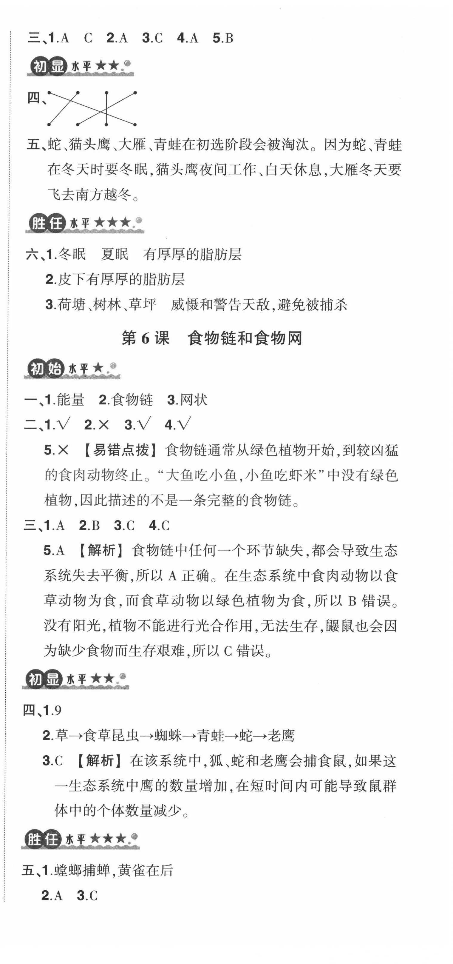 2022年?duì)钤刹怕穭?chuàng)優(yōu)作業(yè)100分五年級科學(xué)下冊教科版 參考答案第3頁