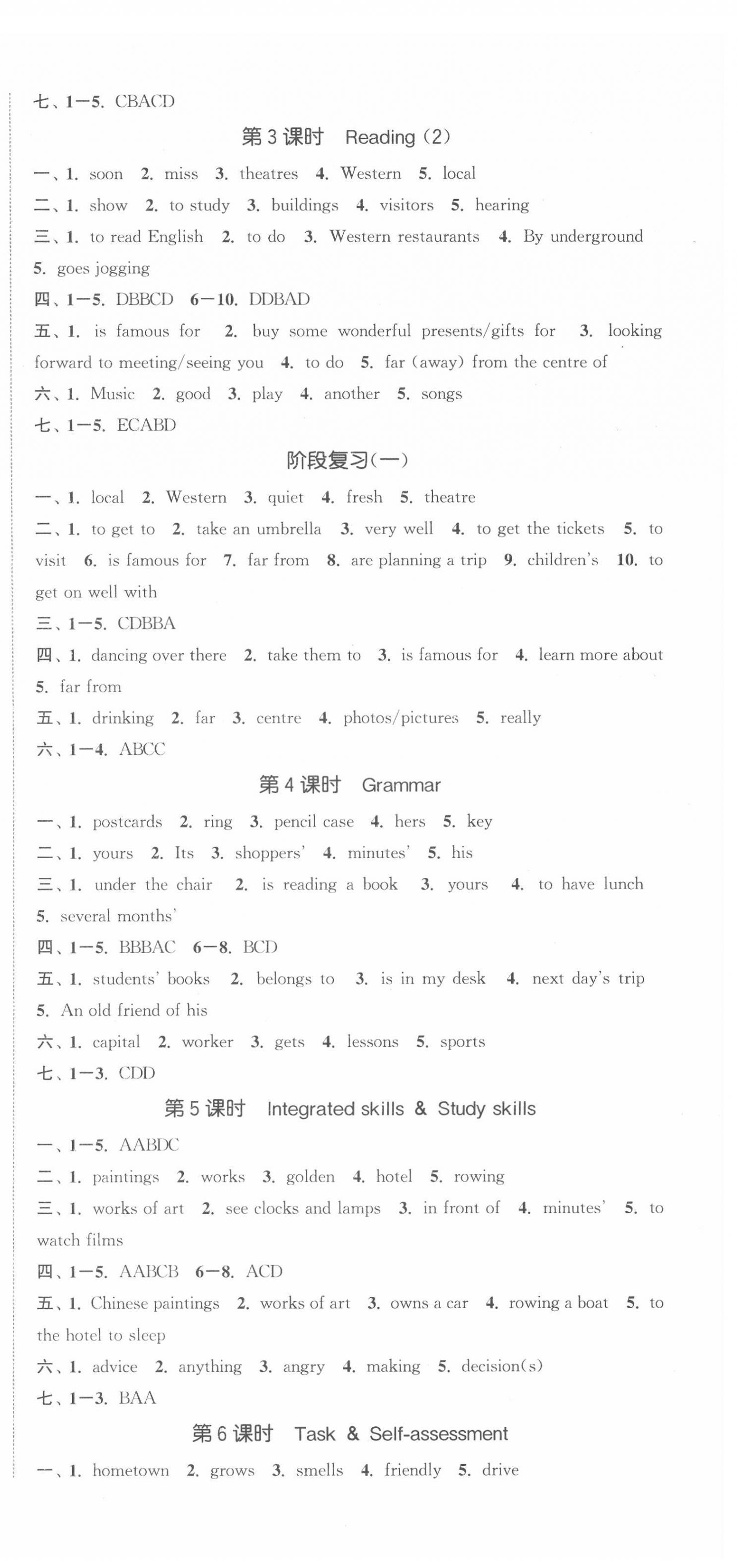 2022年金鑰匙1加1七年級(jí)英語(yǔ)下冊(cè)譯林版連云港專(zhuān)版 參考答案第11頁(yè)