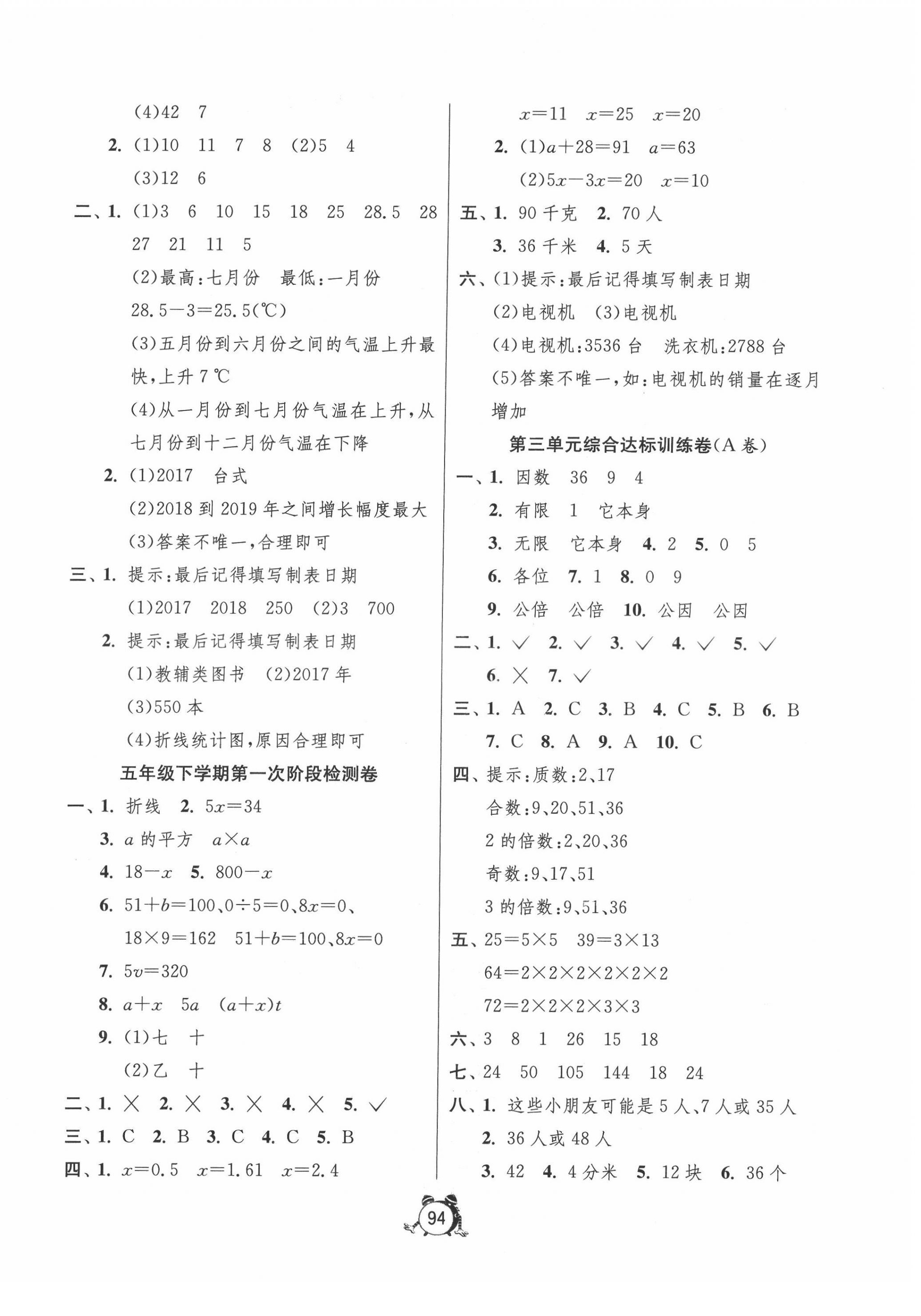 2022年小學互動空間相伴成長五年級數(shù)學下冊蘇教版 第2頁