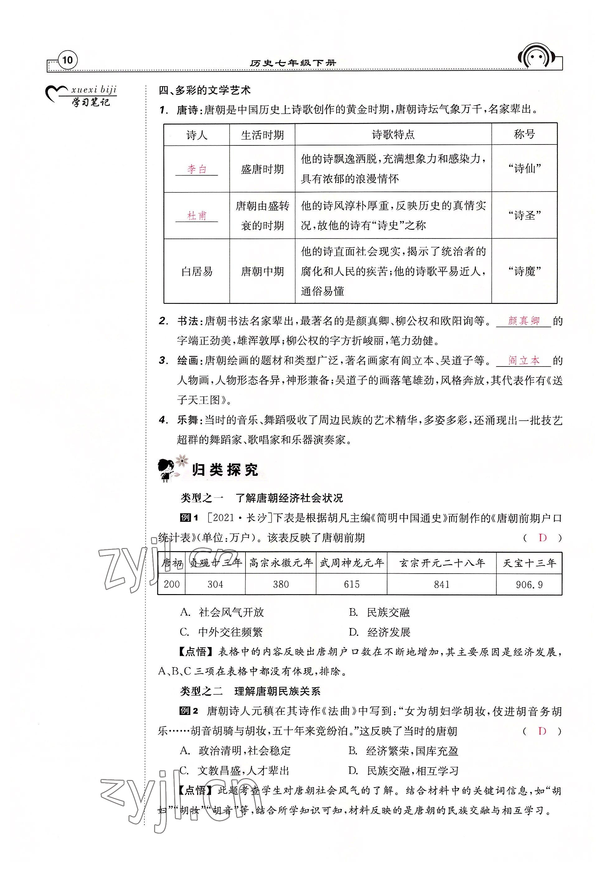 2022年全效學(xué)習(xí)學(xué)業(yè)評(píng)價(jià)方案七年級(jí)歷史下冊(cè)人教版 參考答案第9頁(yè)