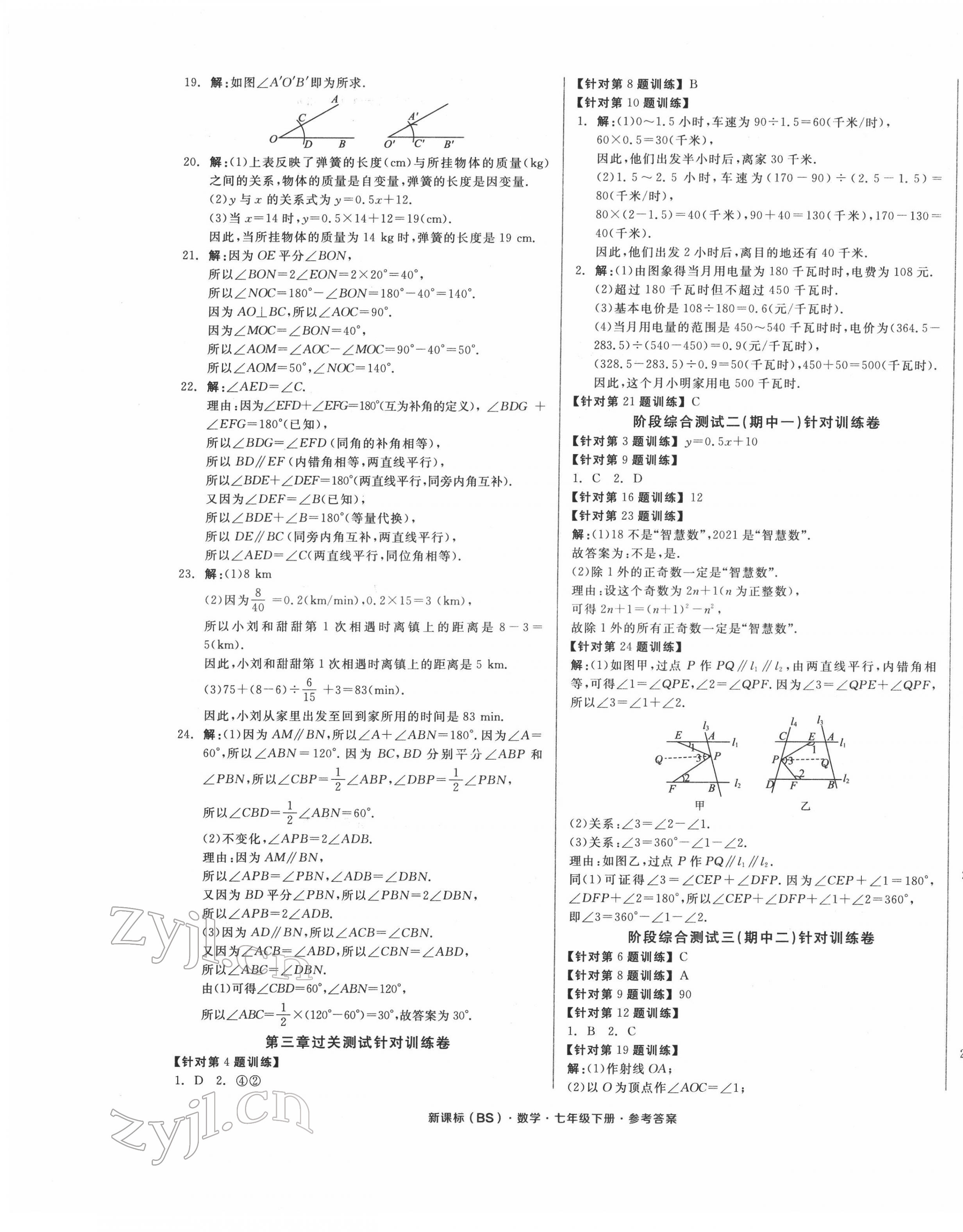 2022年全品小复习七年级数学下册北师大版 第5页