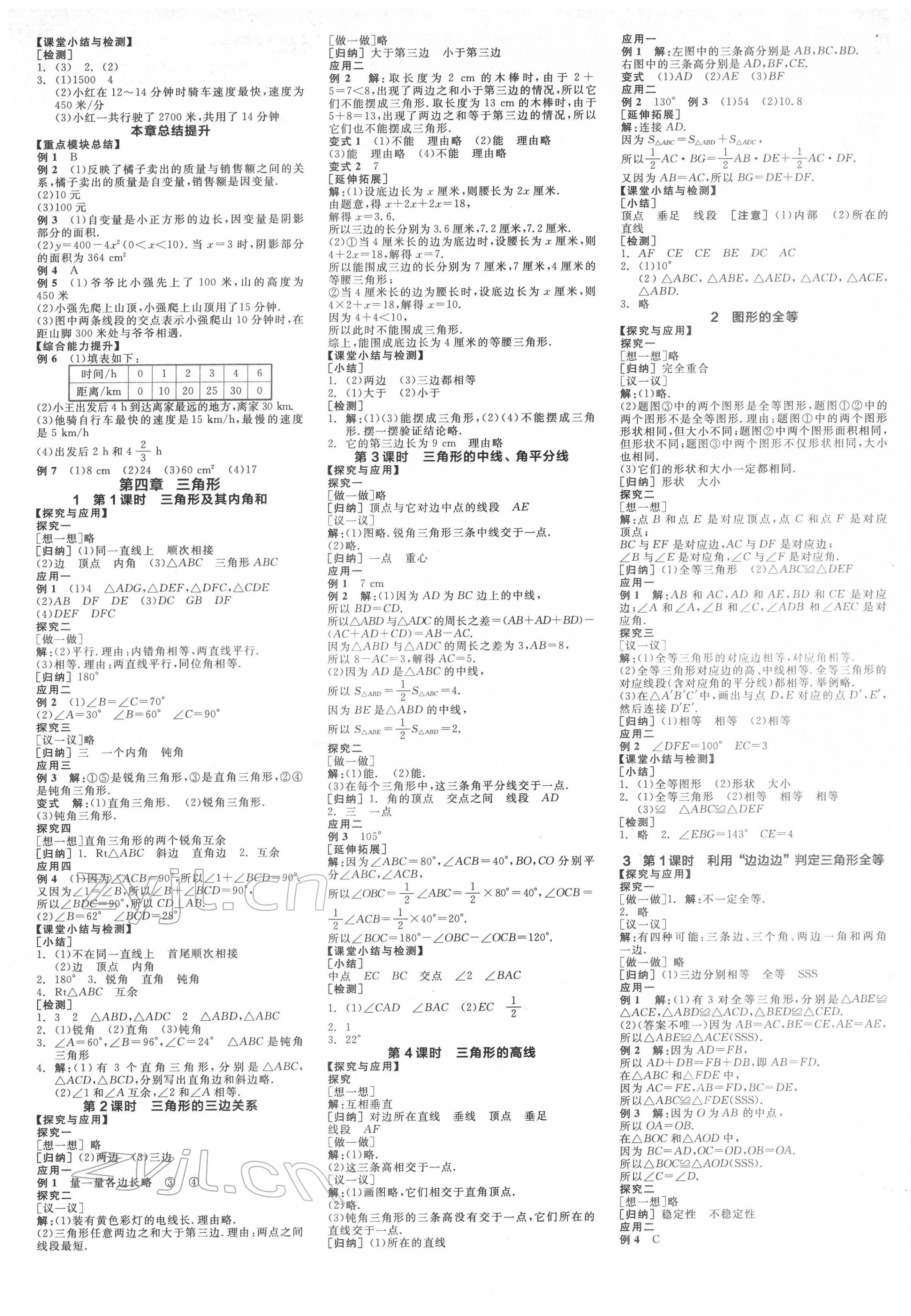 2022年全品學(xué)練考七年級(jí)數(shù)學(xué)下冊(cè)北師大版深圳專版 第5頁
