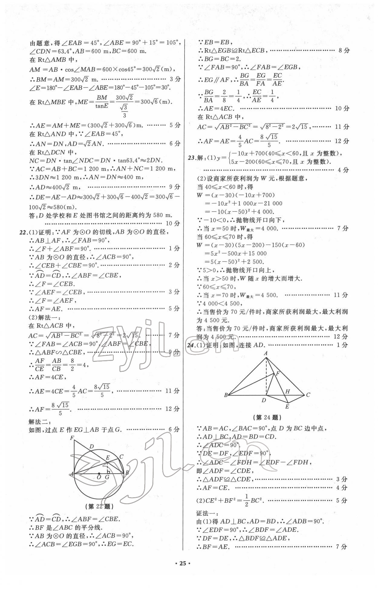 2022年中考必備遼寧師范大學(xué)出版社數(shù)學(xué)人教版遼寧專版 第25頁