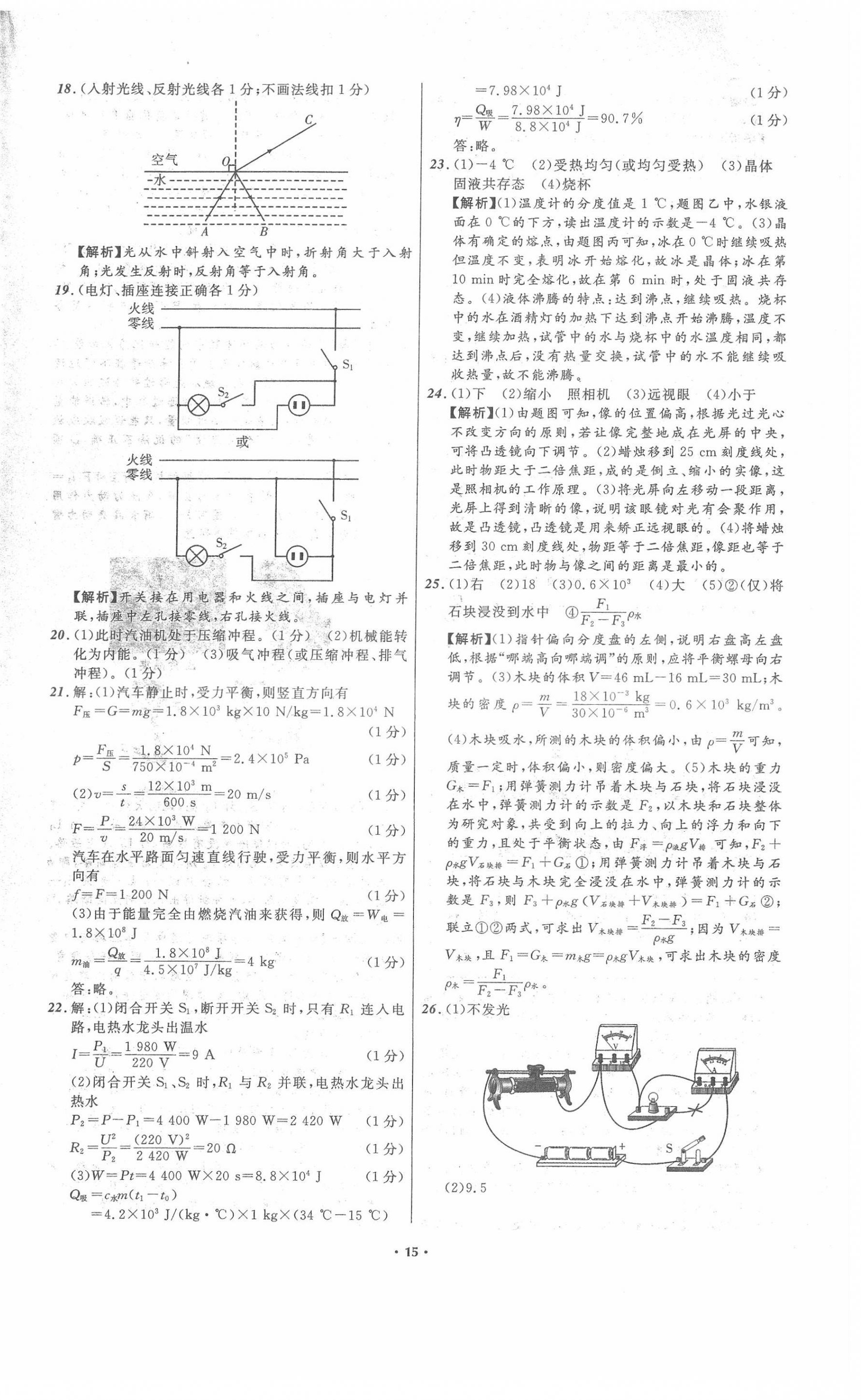 2022年中考必備物理人教版遼寧專版 第15頁