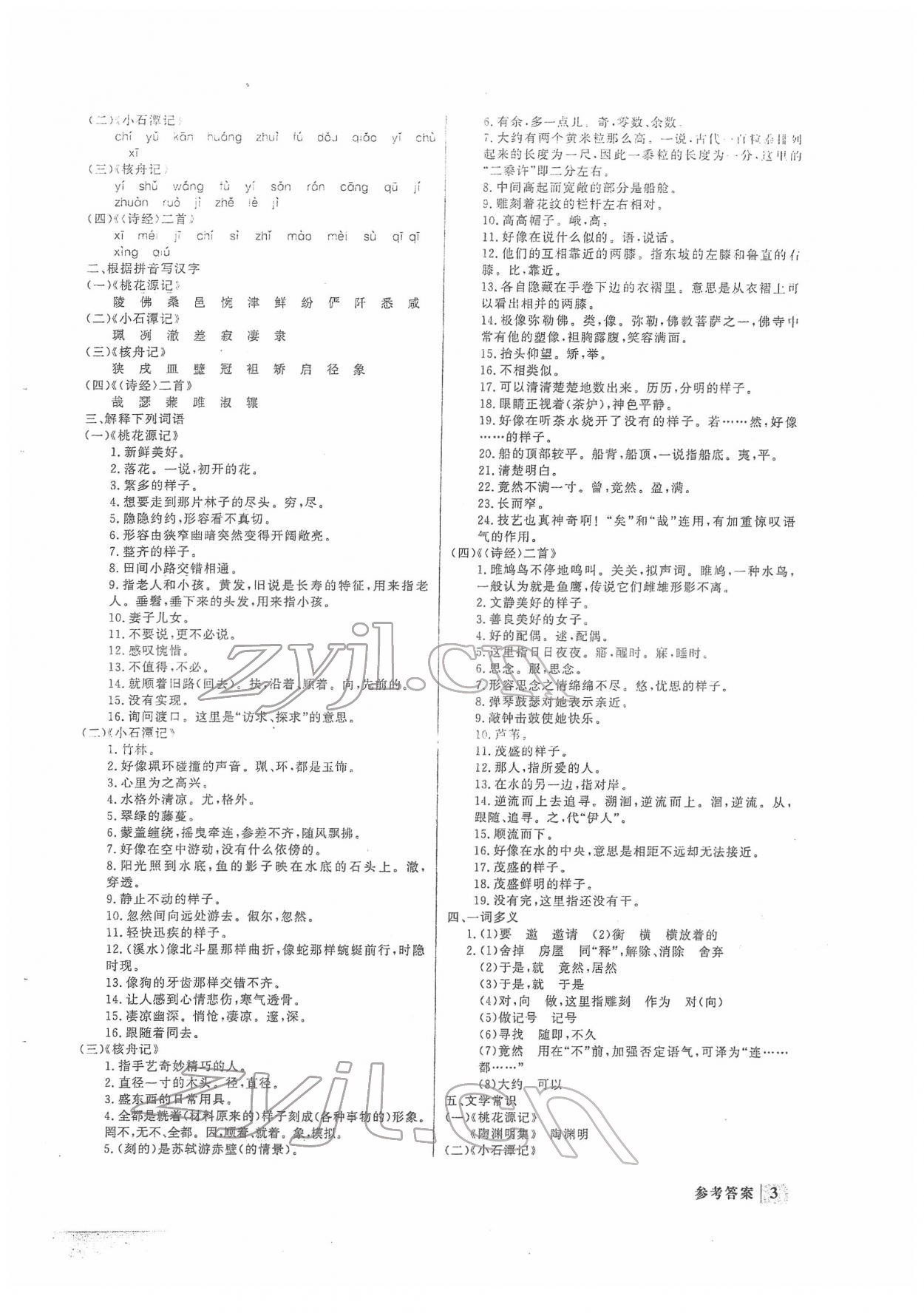 2022年直通中考專項訓練限時精練八年級語文下冊 第3頁