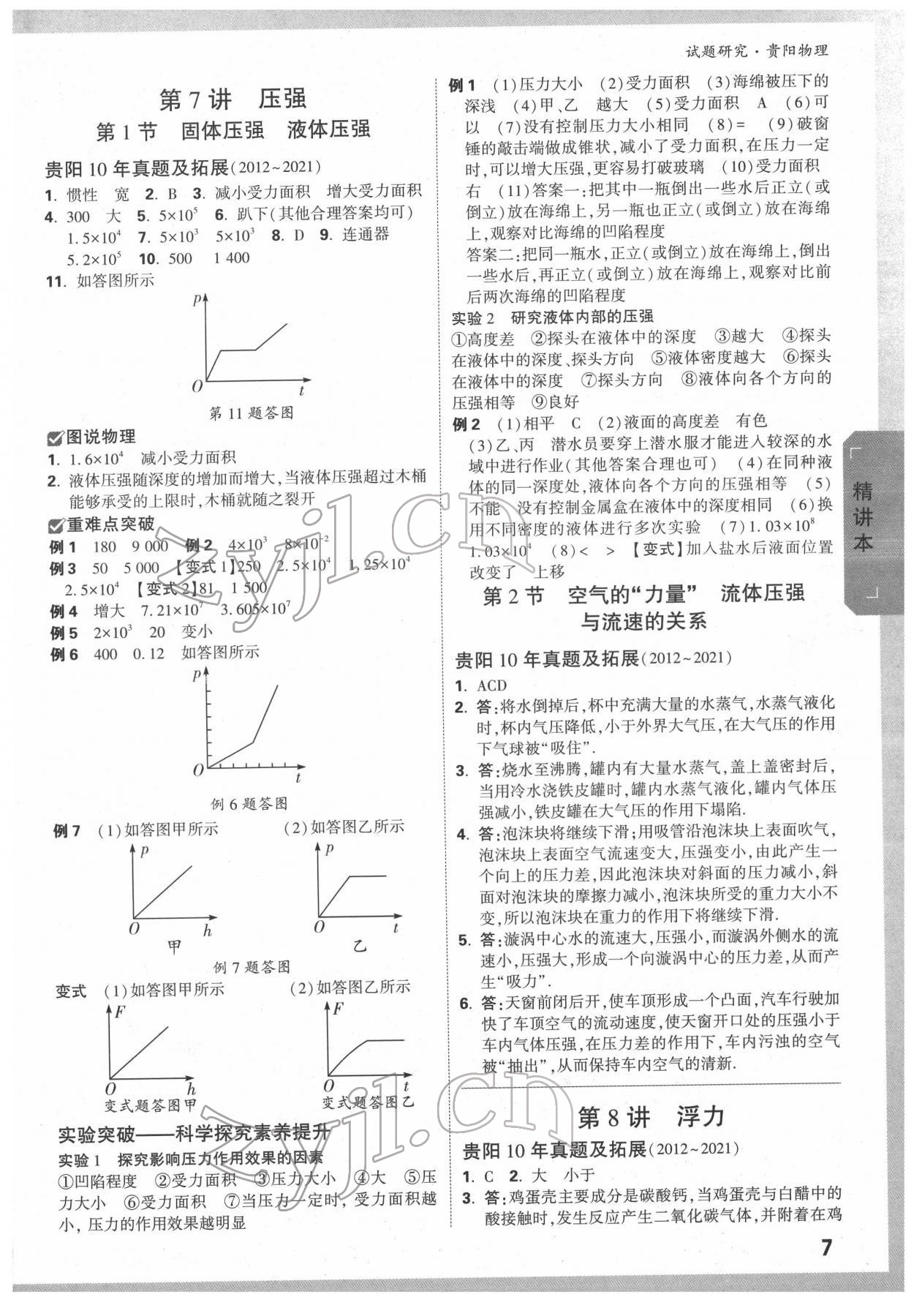 2022年萬唯中考試題研究物理貴陽專版 第6頁