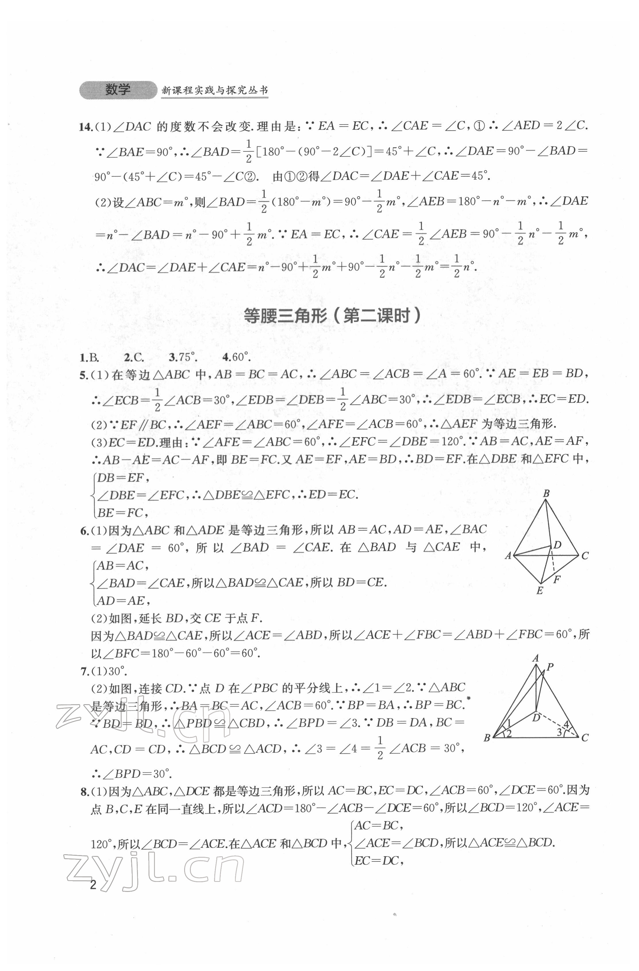 2022年新课程实践与探究丛书八年级数学下册北师大版 第2页