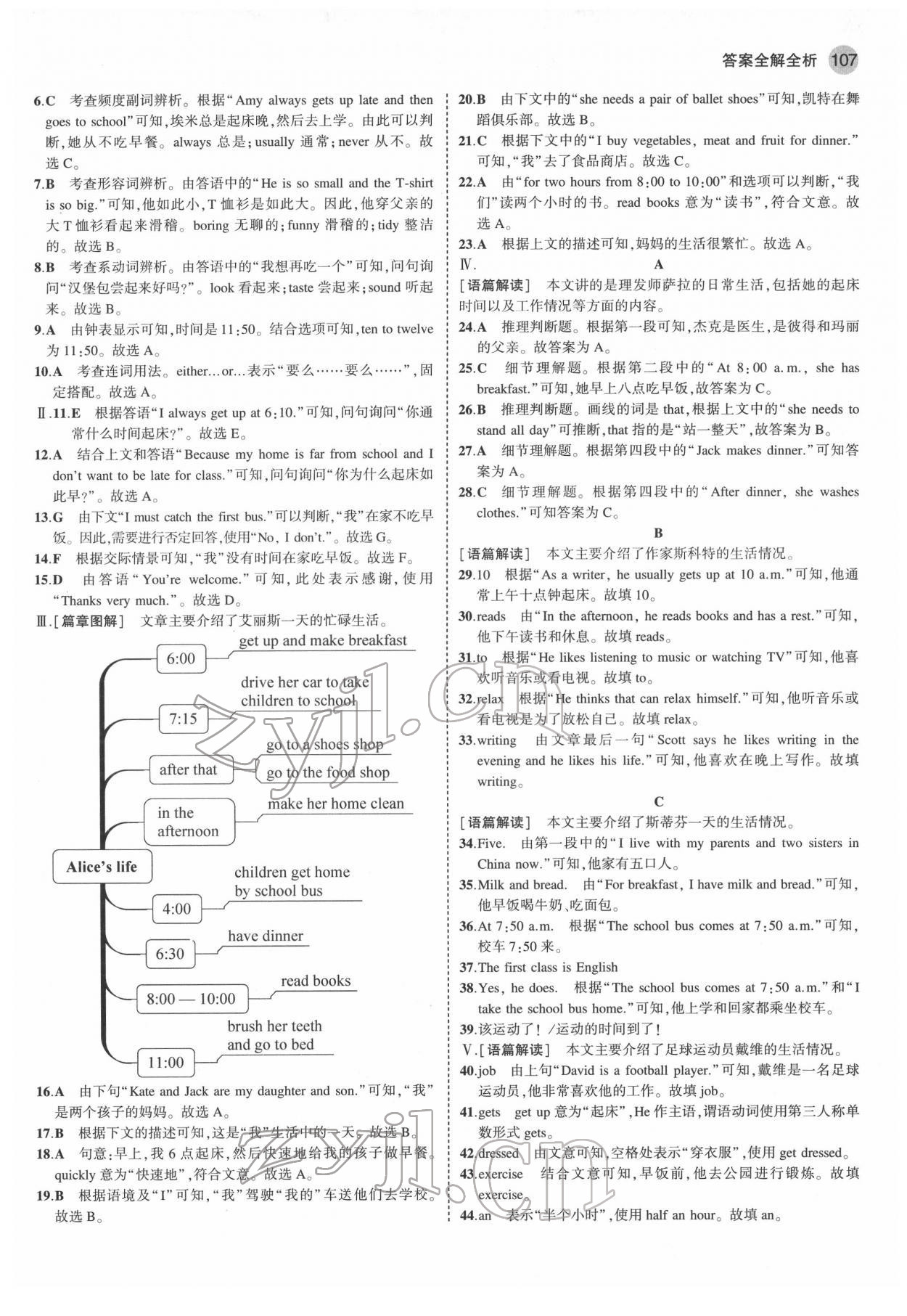 2022年5年中考3年模擬七年級英語下冊人教版山西專版 第5頁