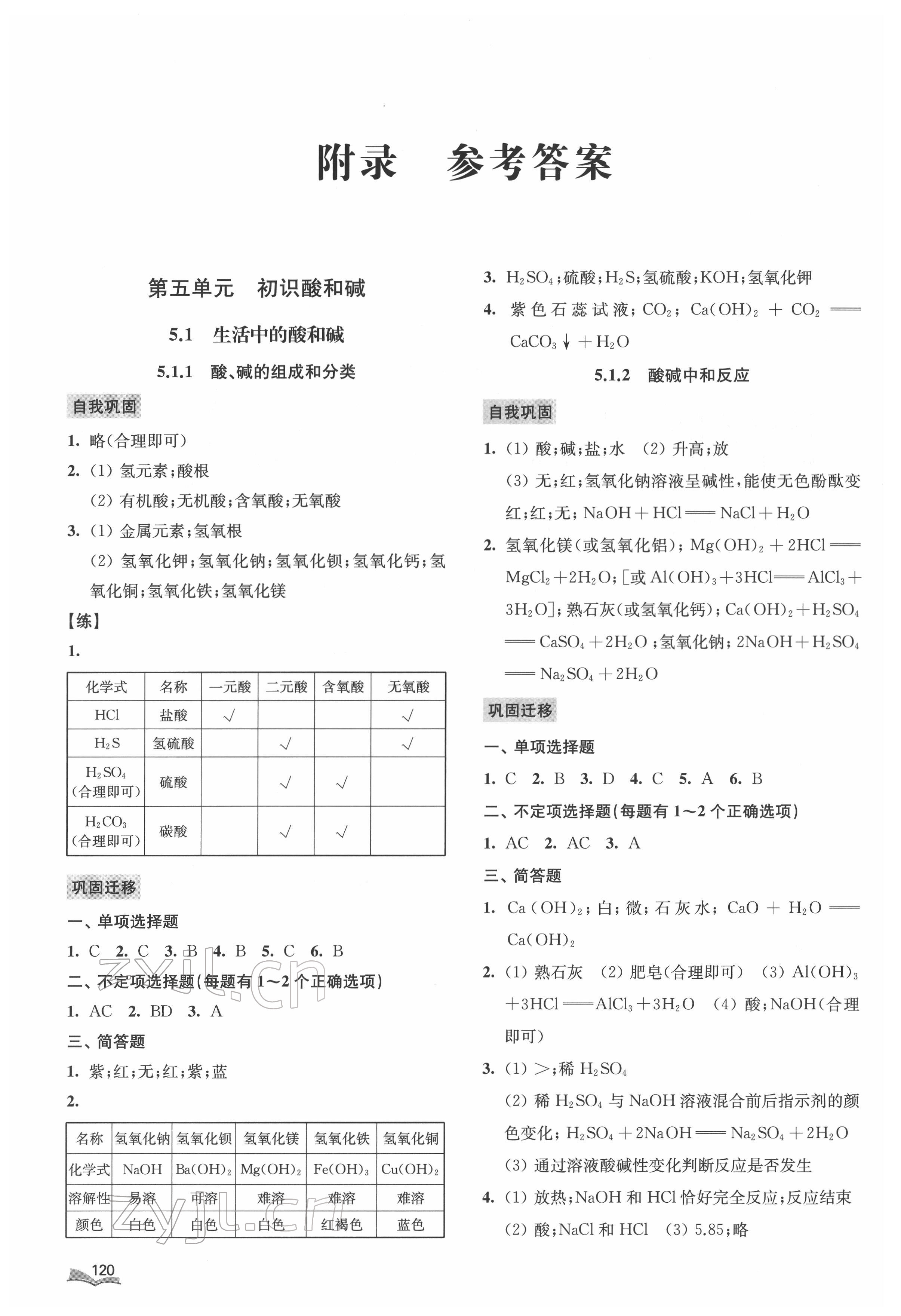 2022年遍歷新中考同步訓(xùn)練九年級(jí)化學(xué)下冊(cè)滬教版 第1頁(yè)