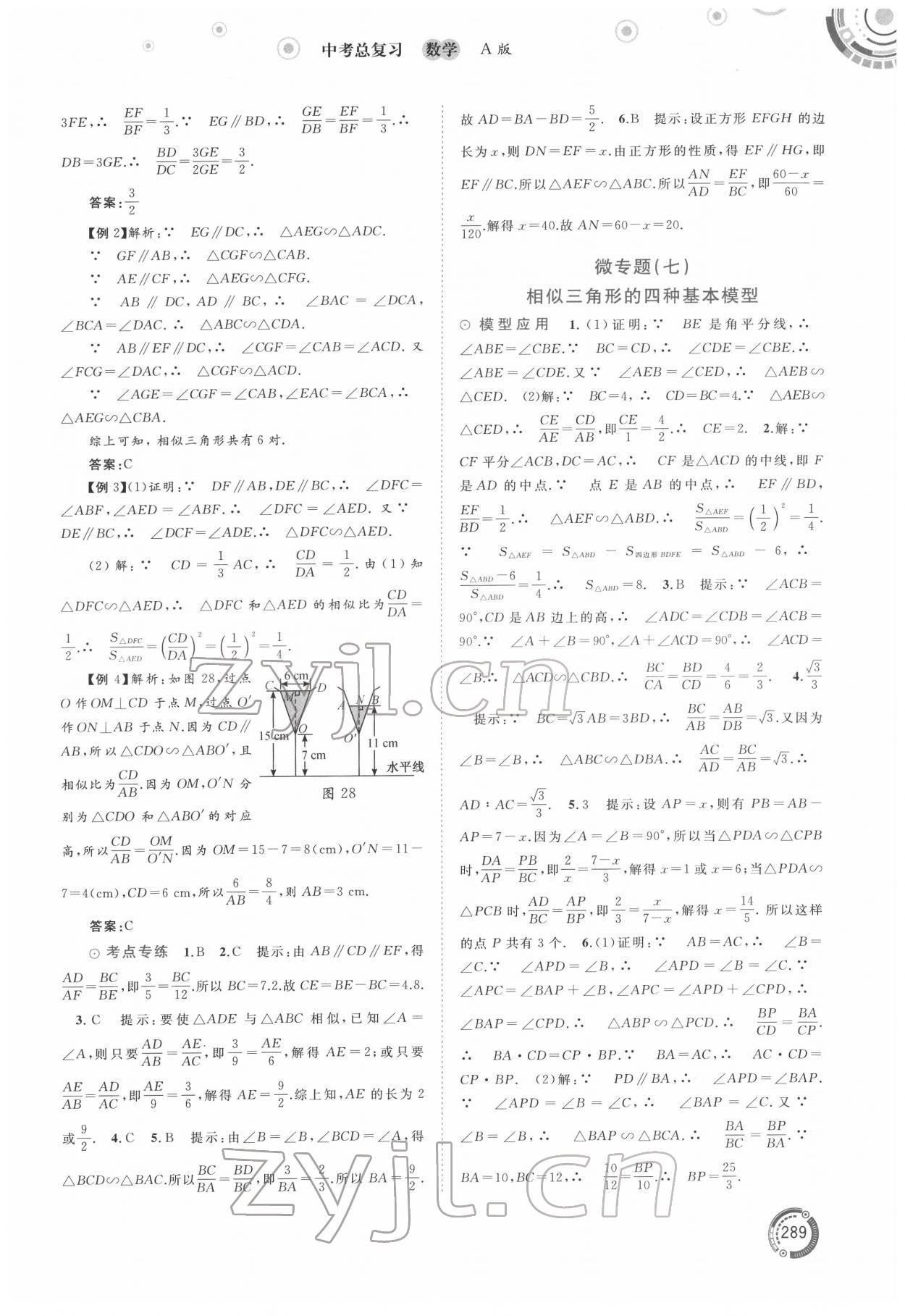 2022年中考先鋒中考總復(fù)習(xí)廣西師范大學(xué)出版社數(shù)學(xué)A版 第17頁(yè)