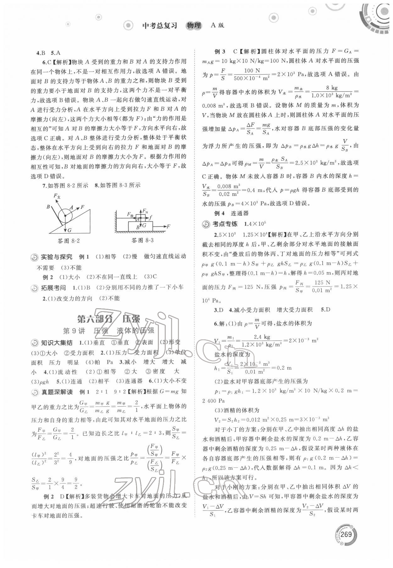 2022年中考先鋒中考總復(fù)習(xí)廣西師范大學(xué)出版社物理A版 第5頁