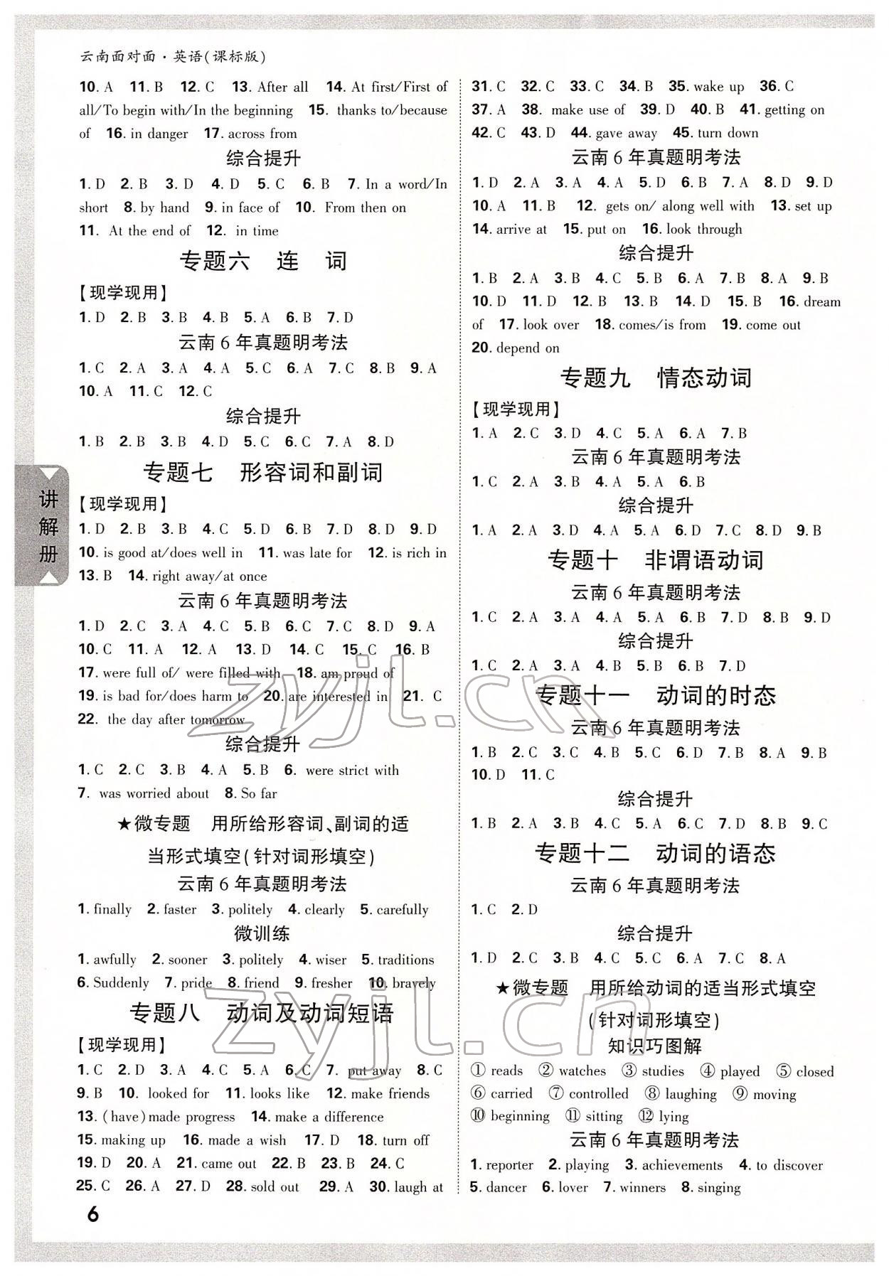 2022年中考面對(duì)面英語(yǔ)新課標(biāo)云南專版 第5頁(yè)