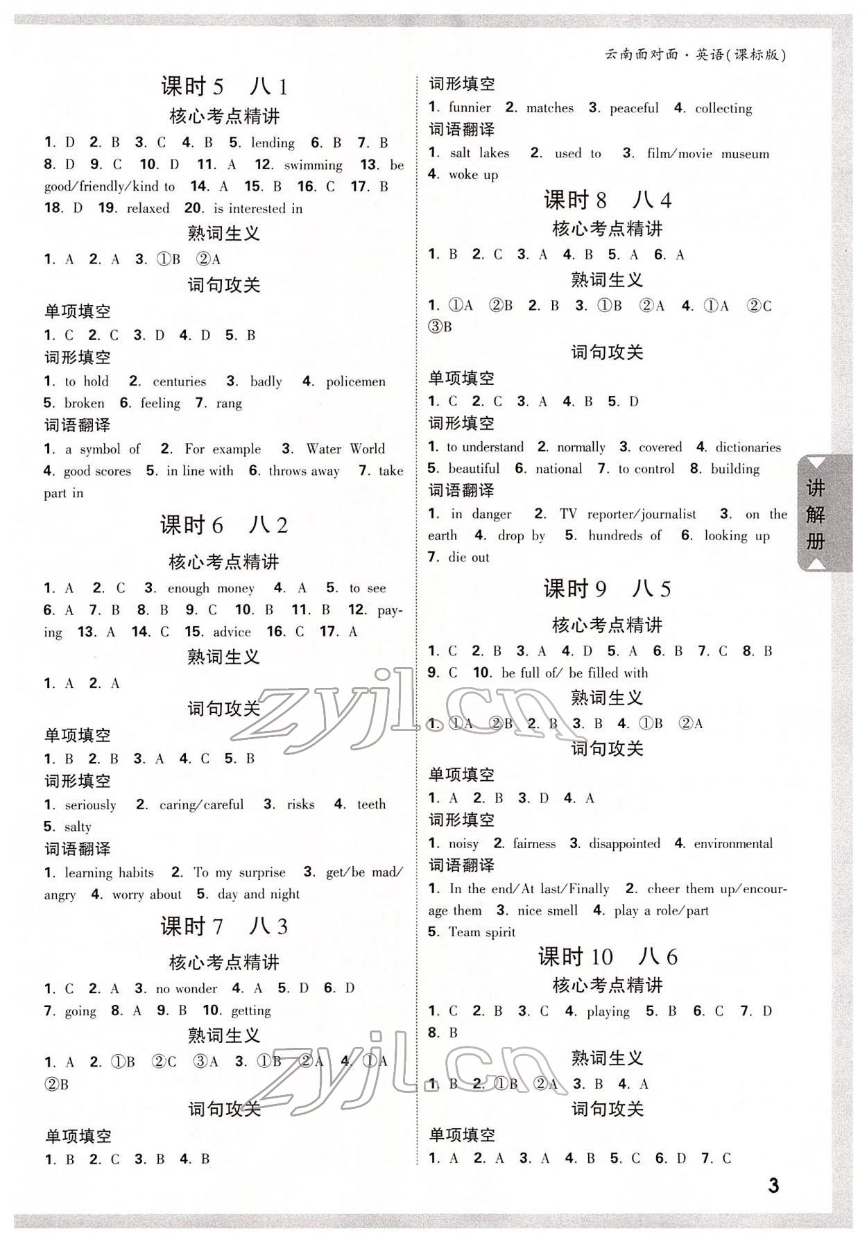 2022年中考面對面英語新課標(biāo)云南專版 第2頁