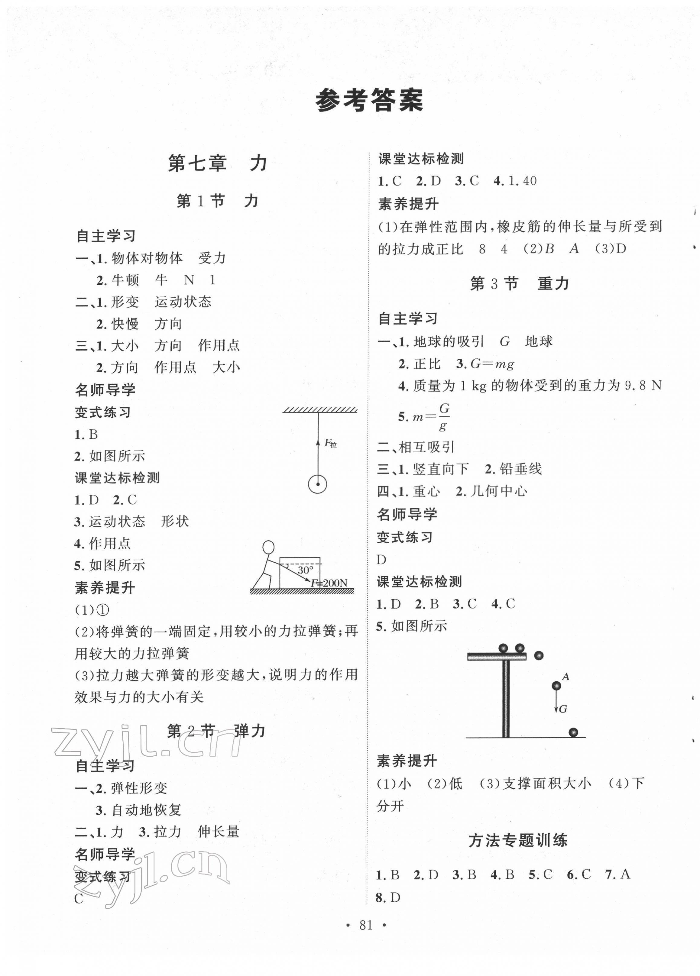 2022年实验教材新学案八年级物理下册人教版 第1页