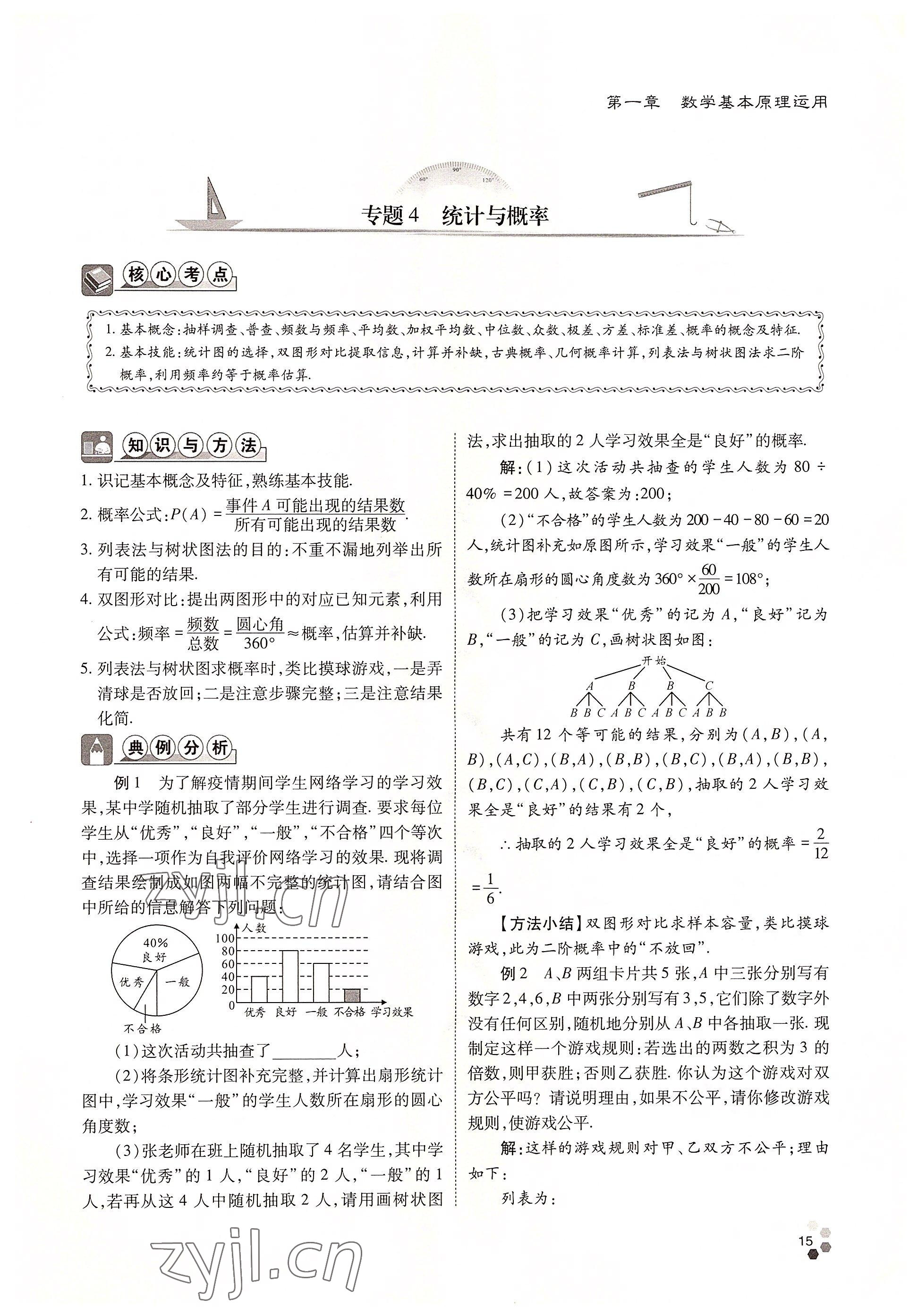 2022年點(diǎn)對點(diǎn)中考總復(fù)習(xí)數(shù)學(xué) 參考答案第15頁