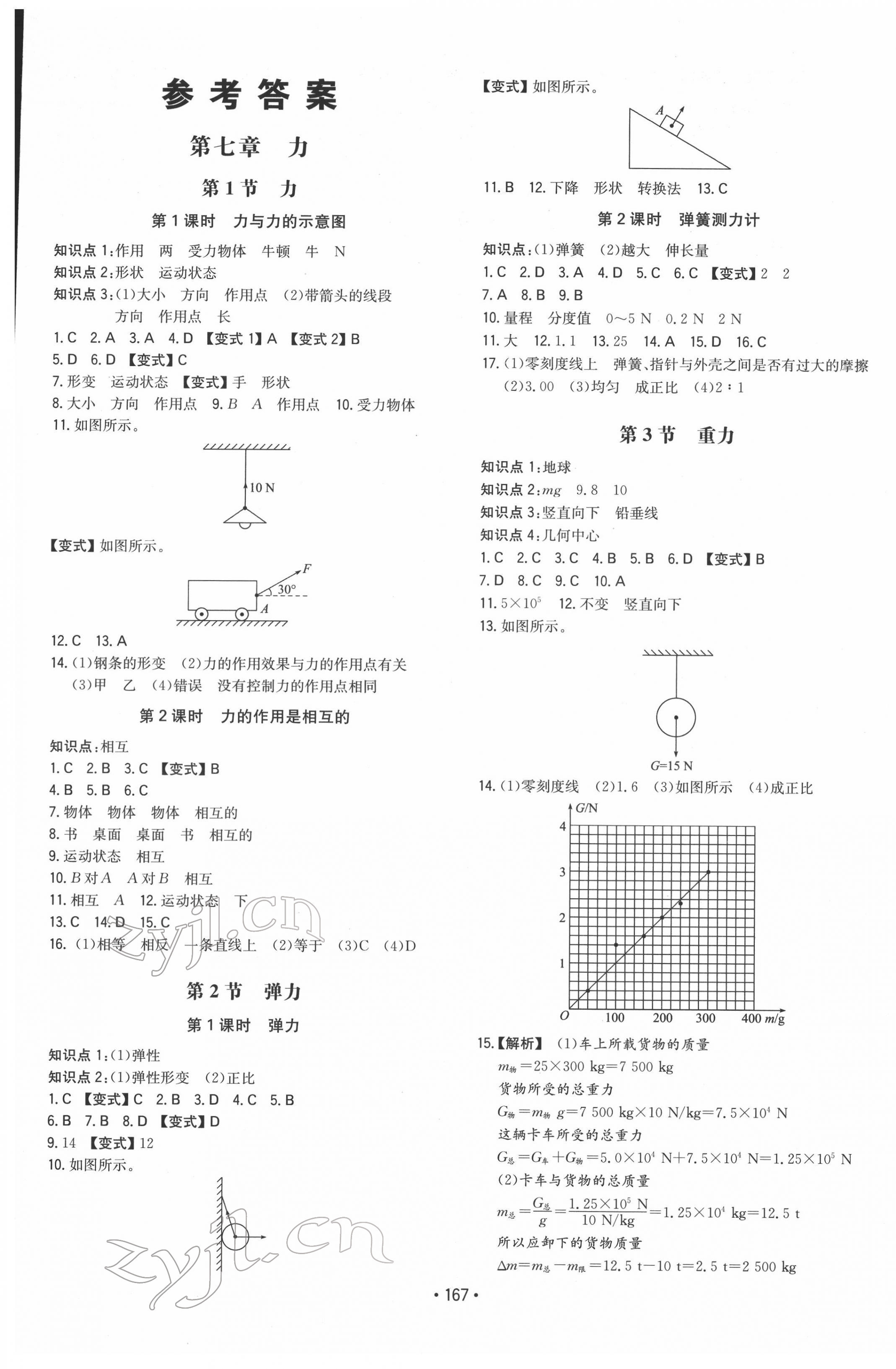 2022年一本同步訓(xùn)練八年級物理下冊人教版重慶專版 第1頁