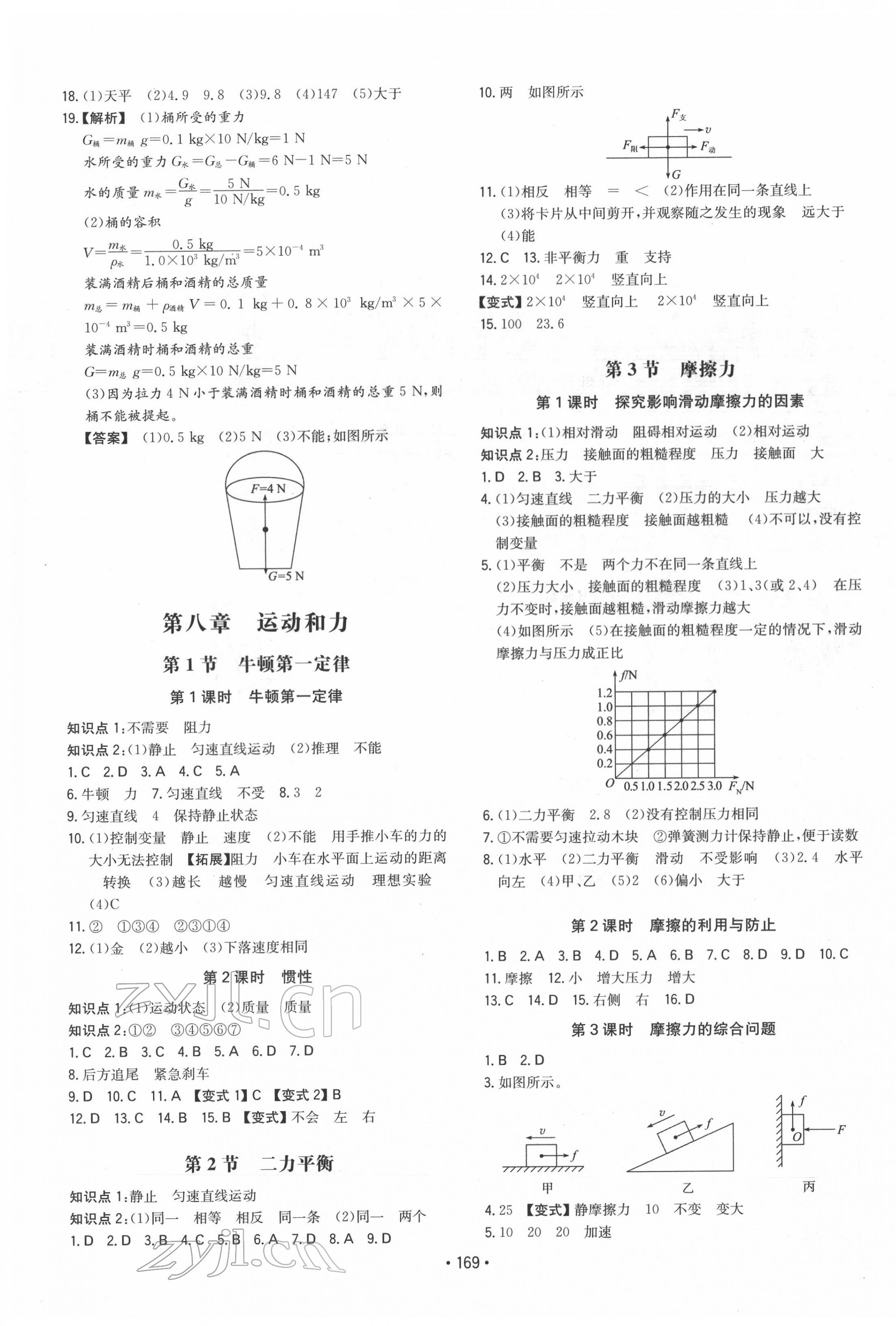 2022年一本同步訓(xùn)練八年級(jí)物理下冊(cè)人教版重慶專版 第3頁(yè)