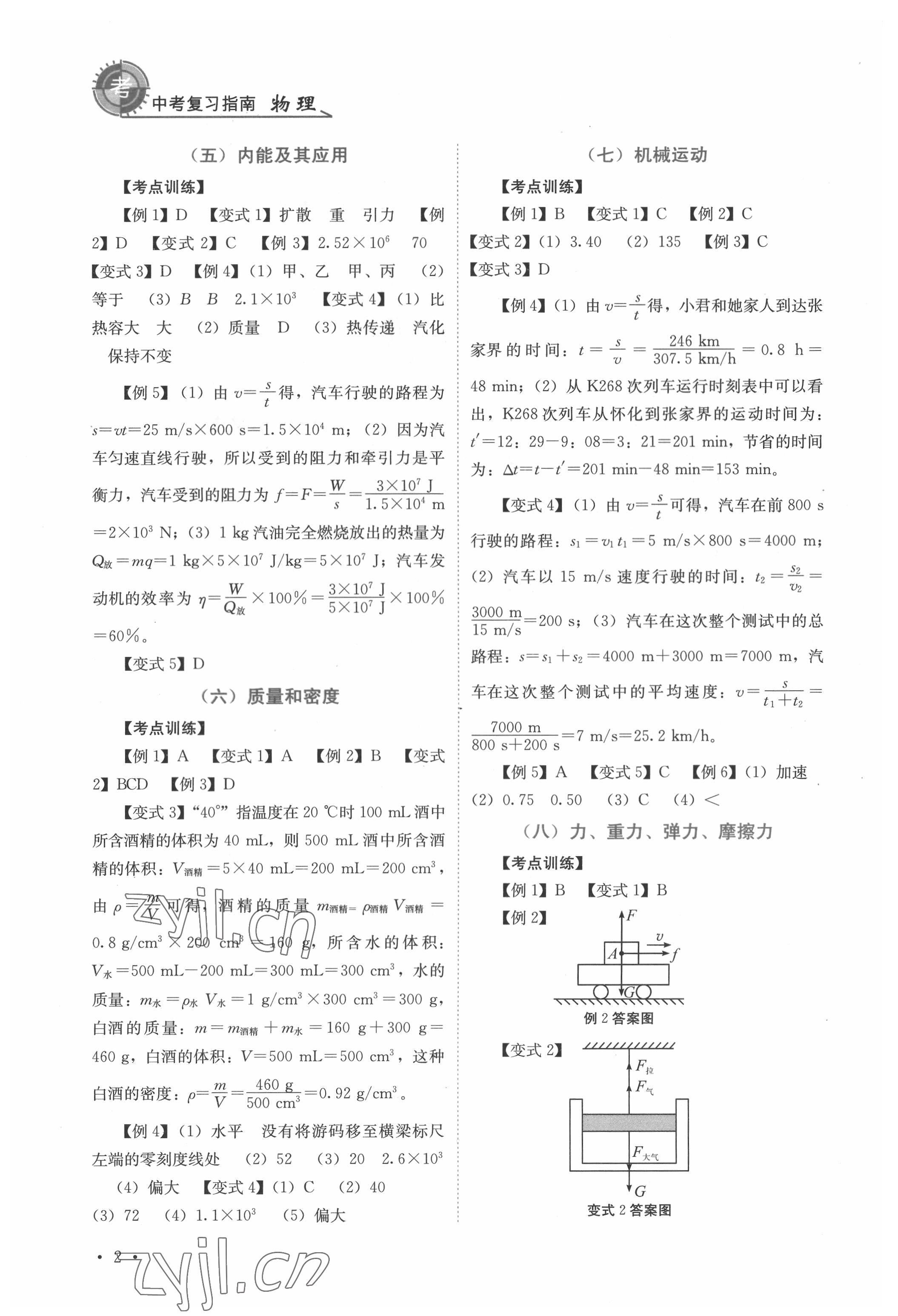 2022年中考復(fù)習(xí)指南物理四川教育出版社 第2頁(yè)