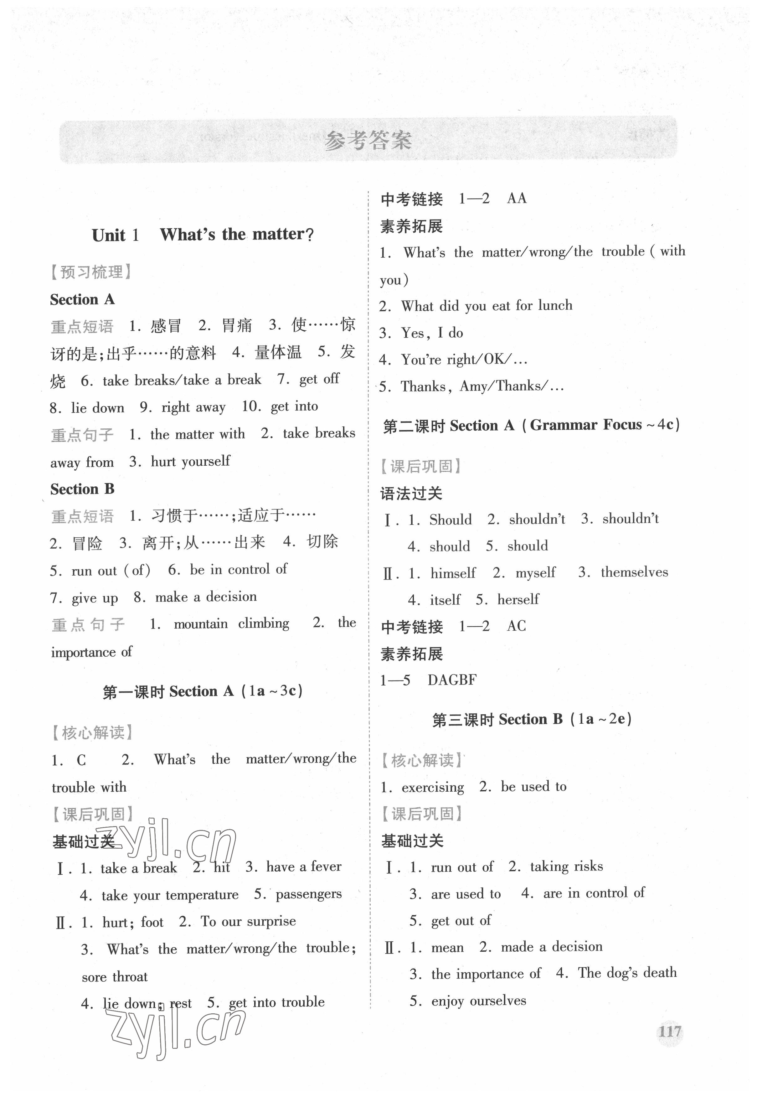 2022年績優(yōu)學案八年級英語下冊人教版 第1頁