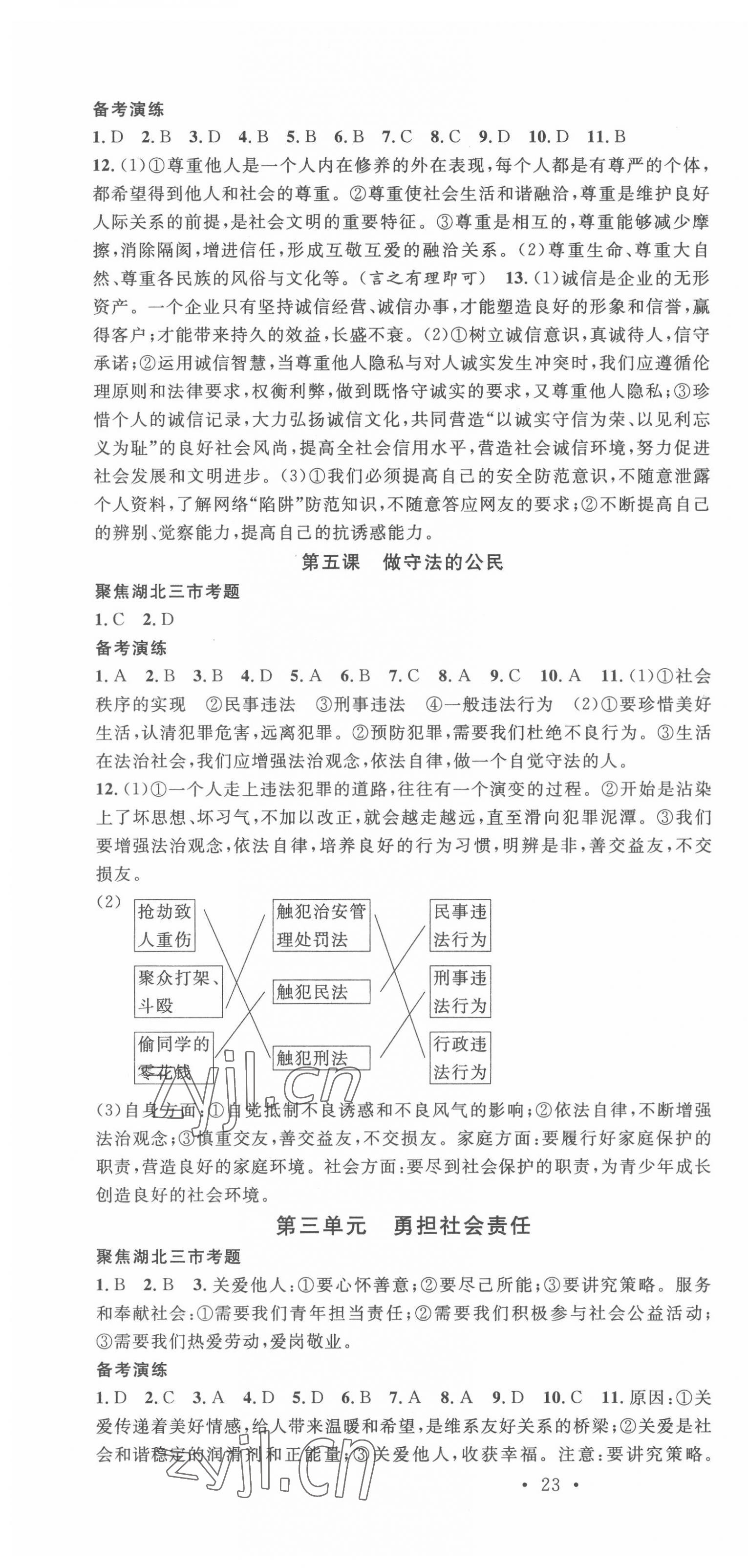 2022年火線100天道德與法治中考人教版黃岡孝感咸寧專版 第4頁(yè)