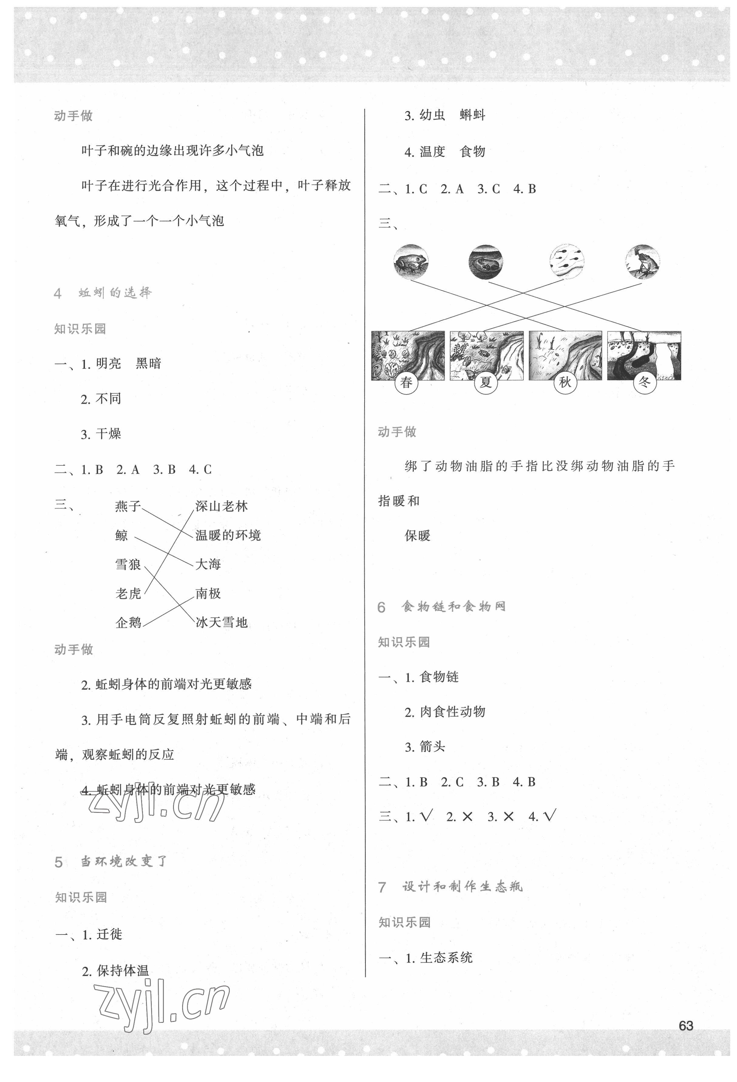 2022年新課程學(xué)習(xí)與評(píng)價(jià)五年級(jí)科學(xué)下冊(cè)教科版 參考答案第2頁