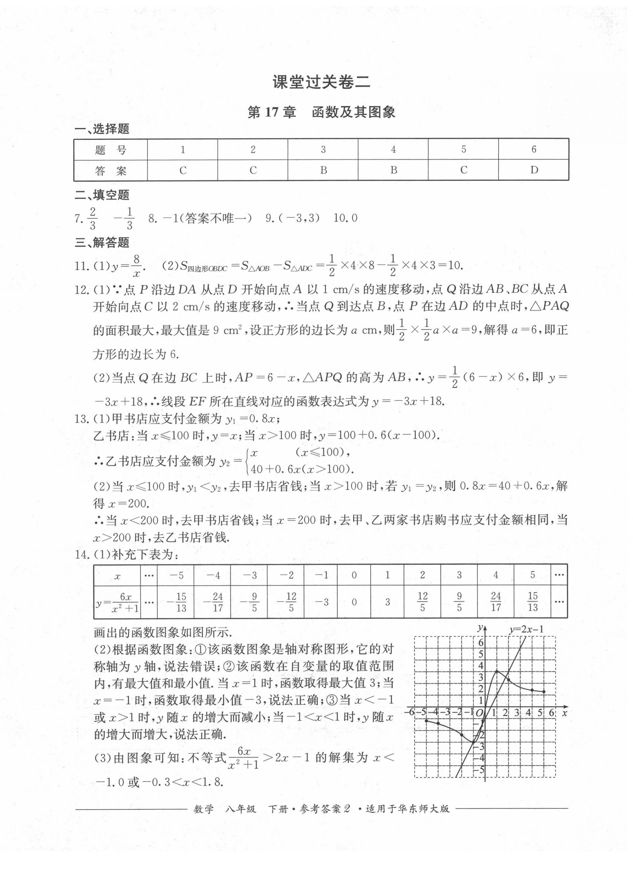 2022年精練過關四川教育出版社八年級數學下冊華師大版 第2頁