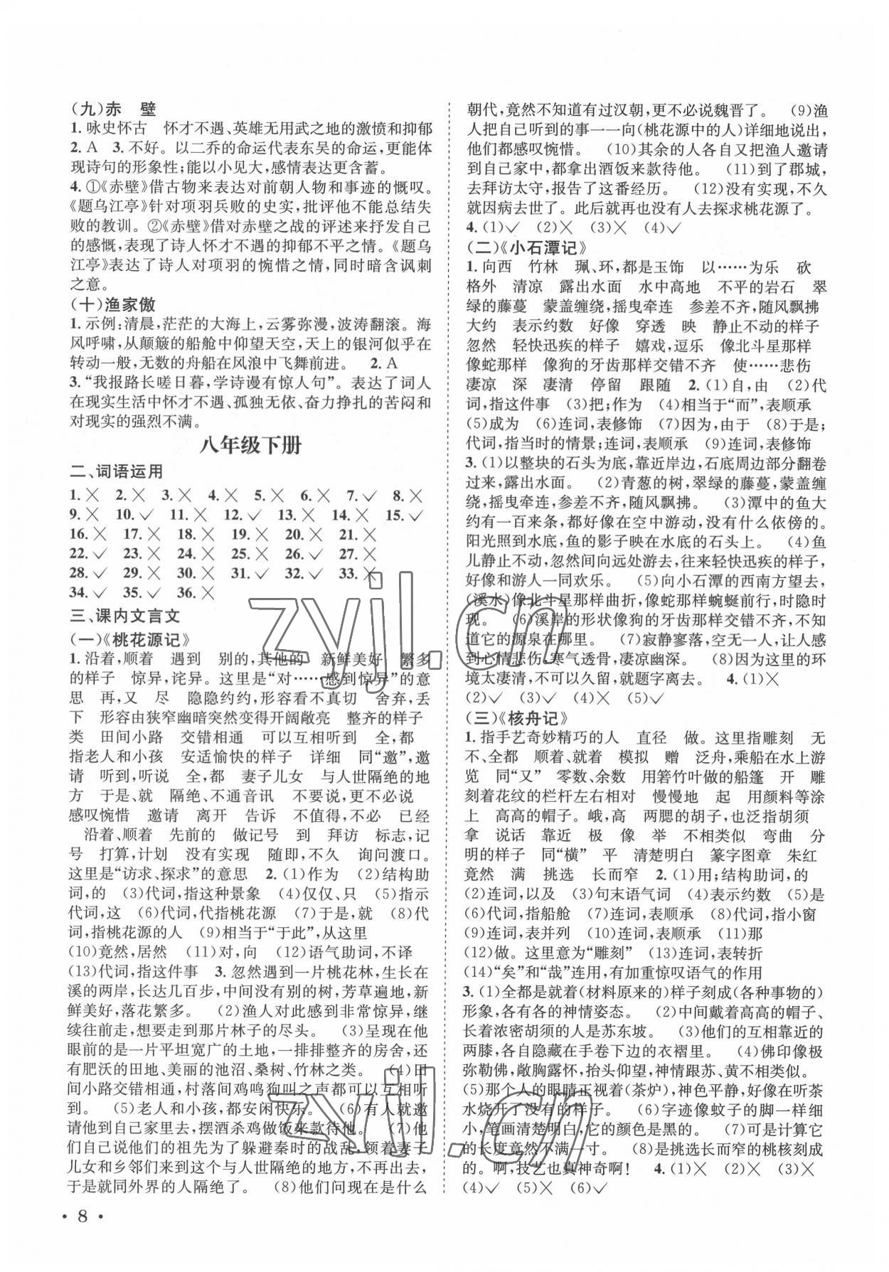 2022年直通中考語文南方出版社 第8頁