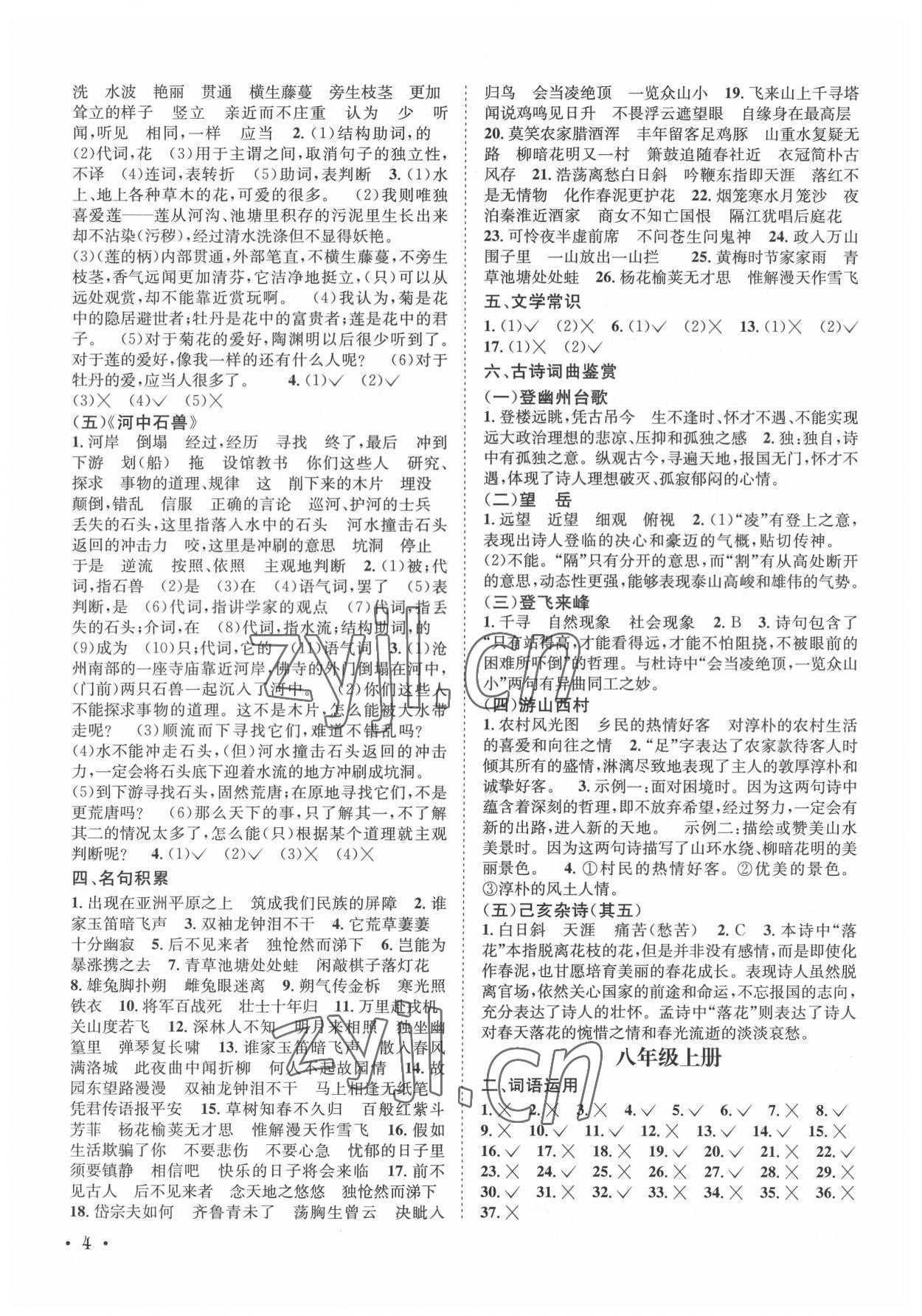 2022年直通中考語文南方出版社 第4頁