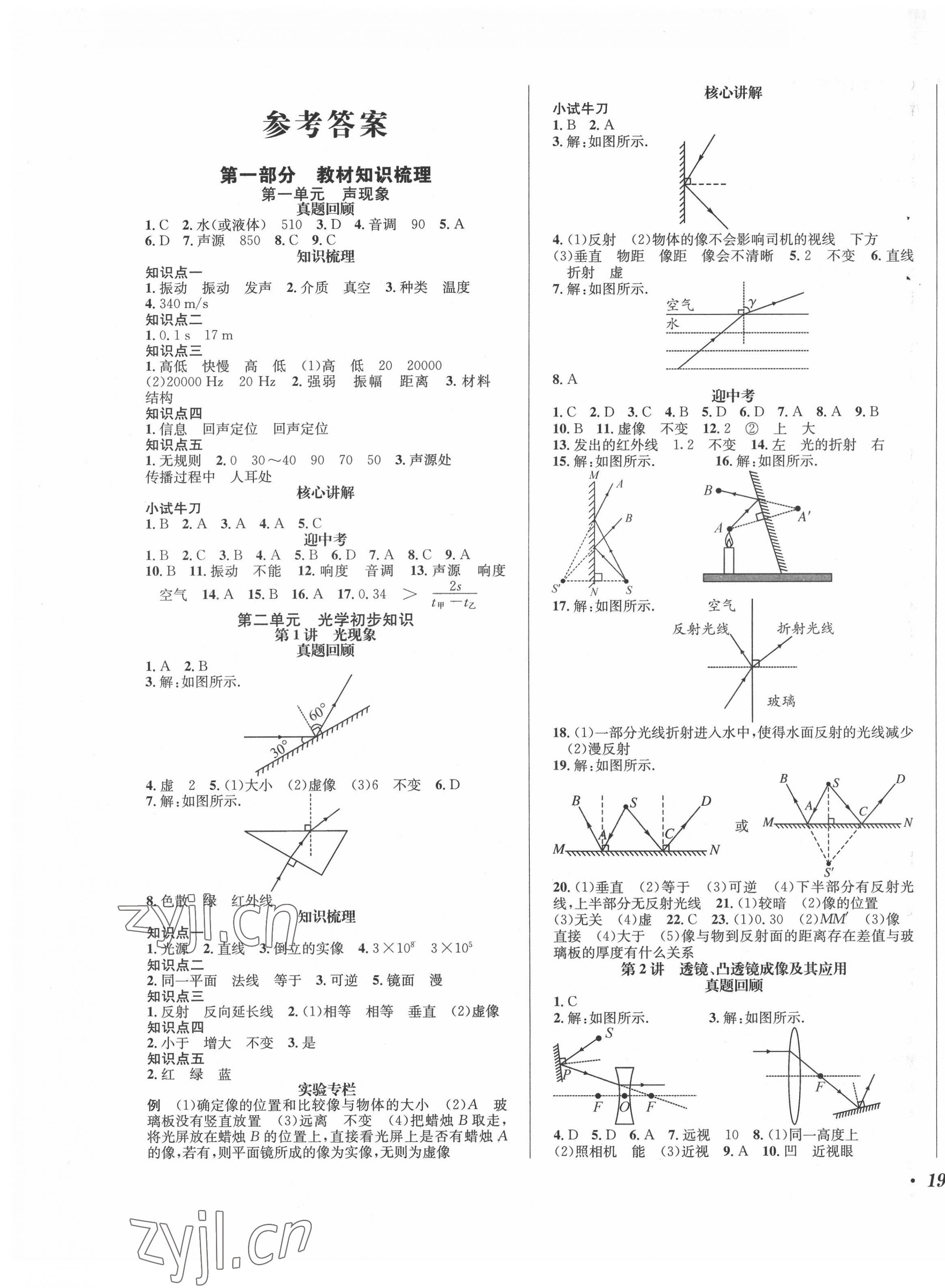 2022年直通中考南方出版社物理 第1頁(yè)