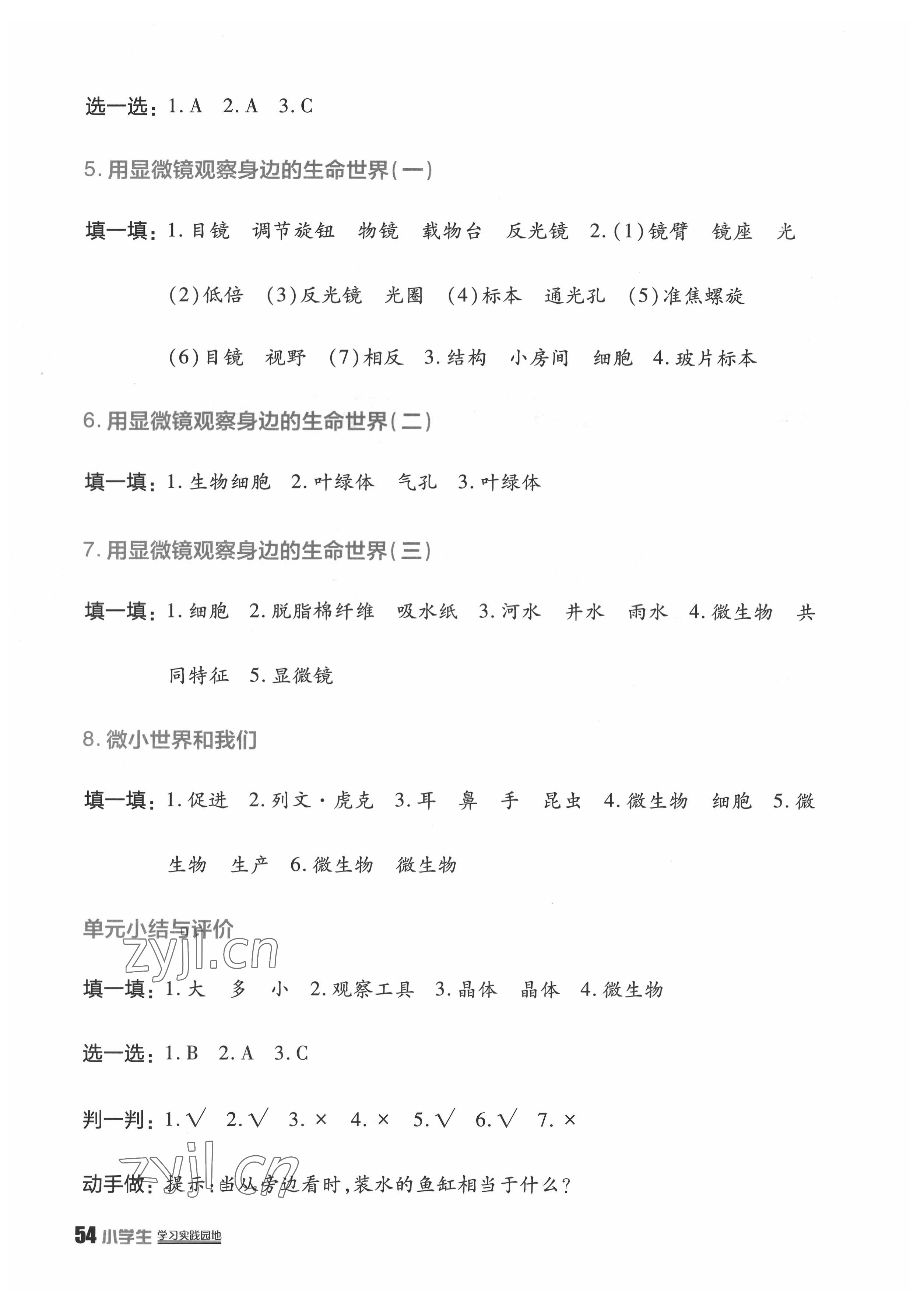 2022年學(xué)習(xí)實(shí)踐園地六年級(jí)科學(xué)下冊(cè)教科版 第2頁